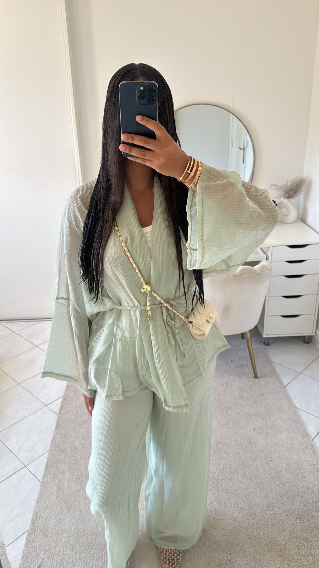 Ensemble pantalon et veste tiffany
