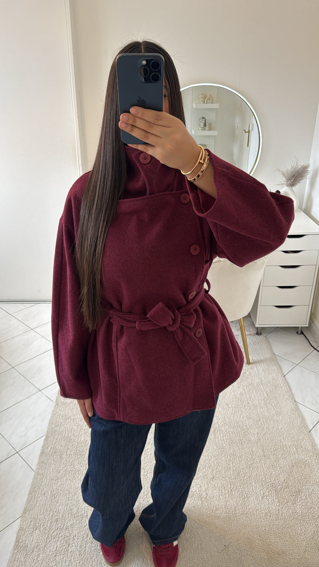 Veste zarah bordeaux