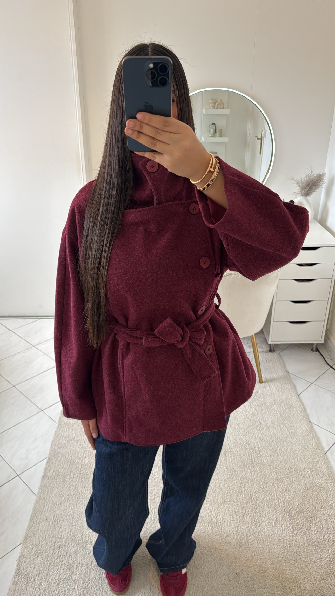 Veste zarah bordeaux
