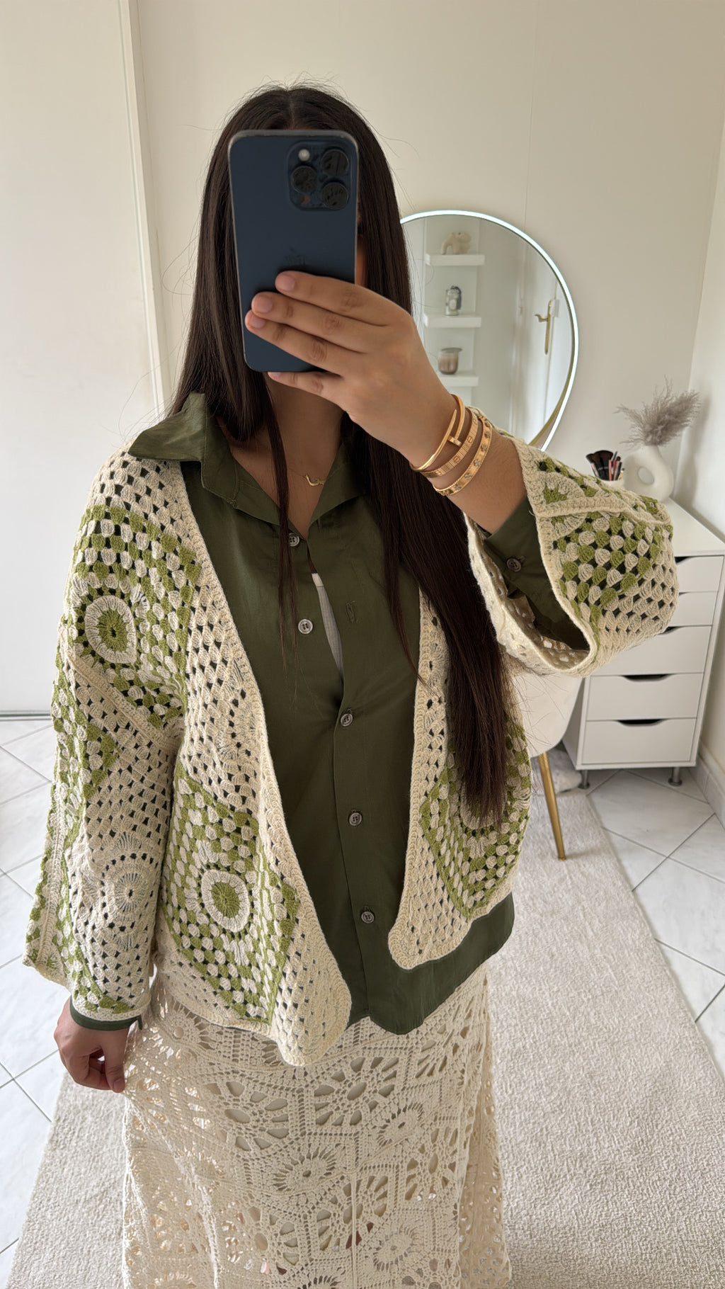 Chemise kaki