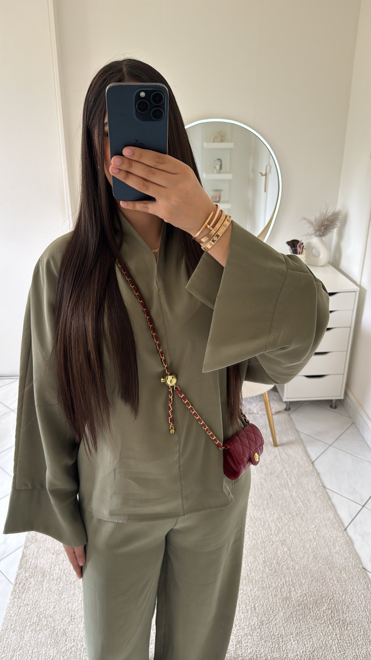 Ensemble vert kaki