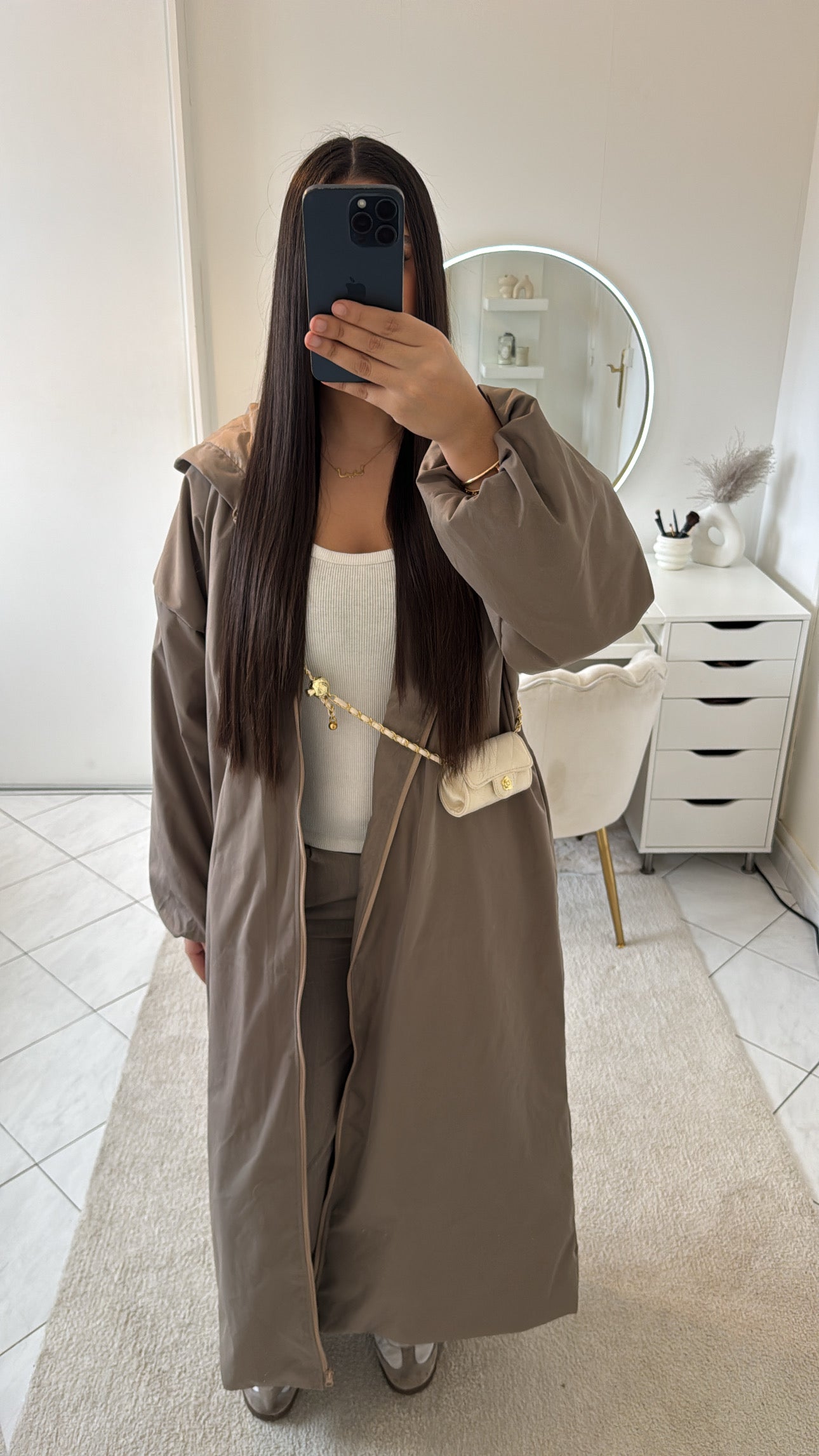 Doudoune taupe
