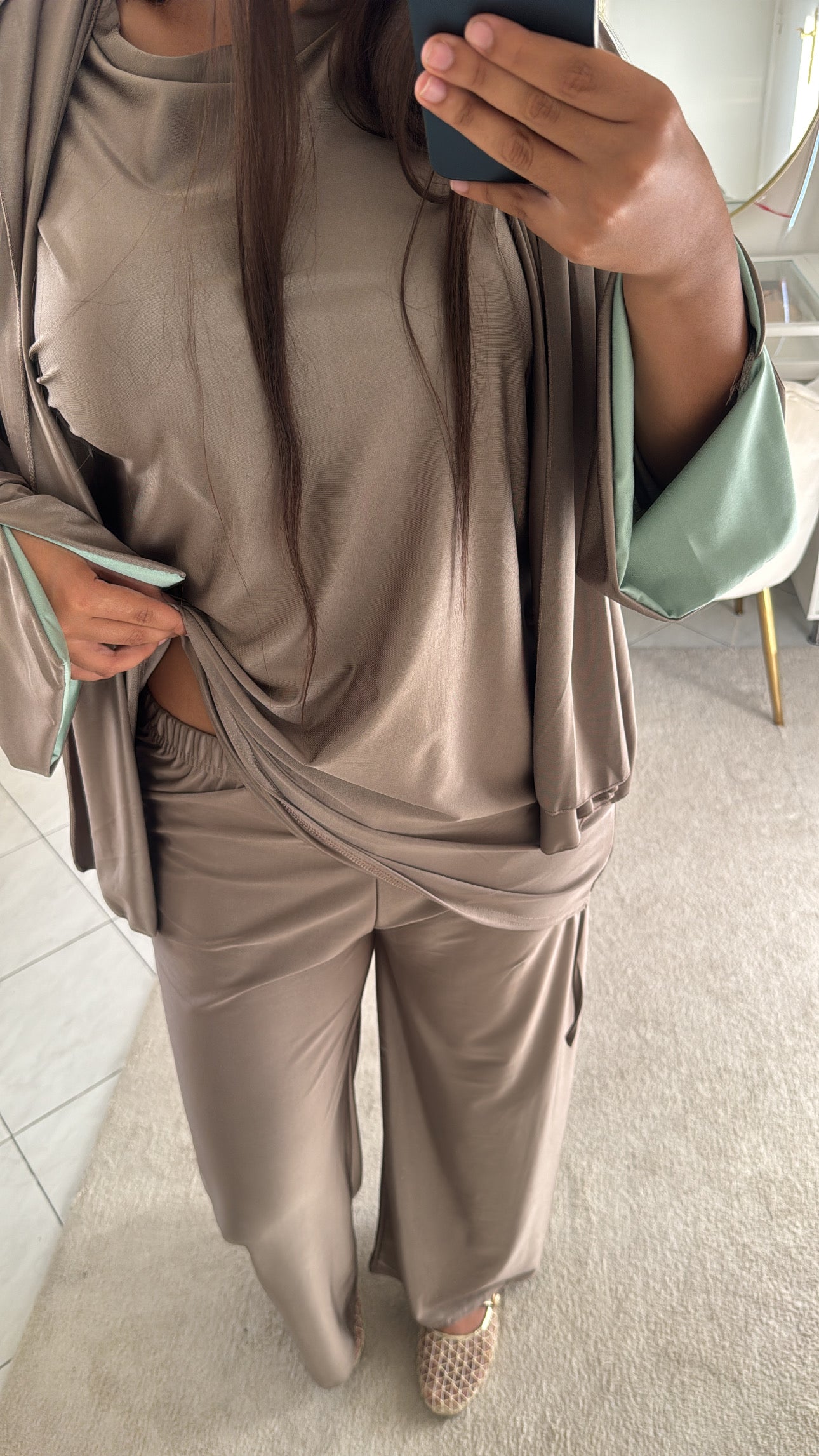 Burkini 3 pièces taupe