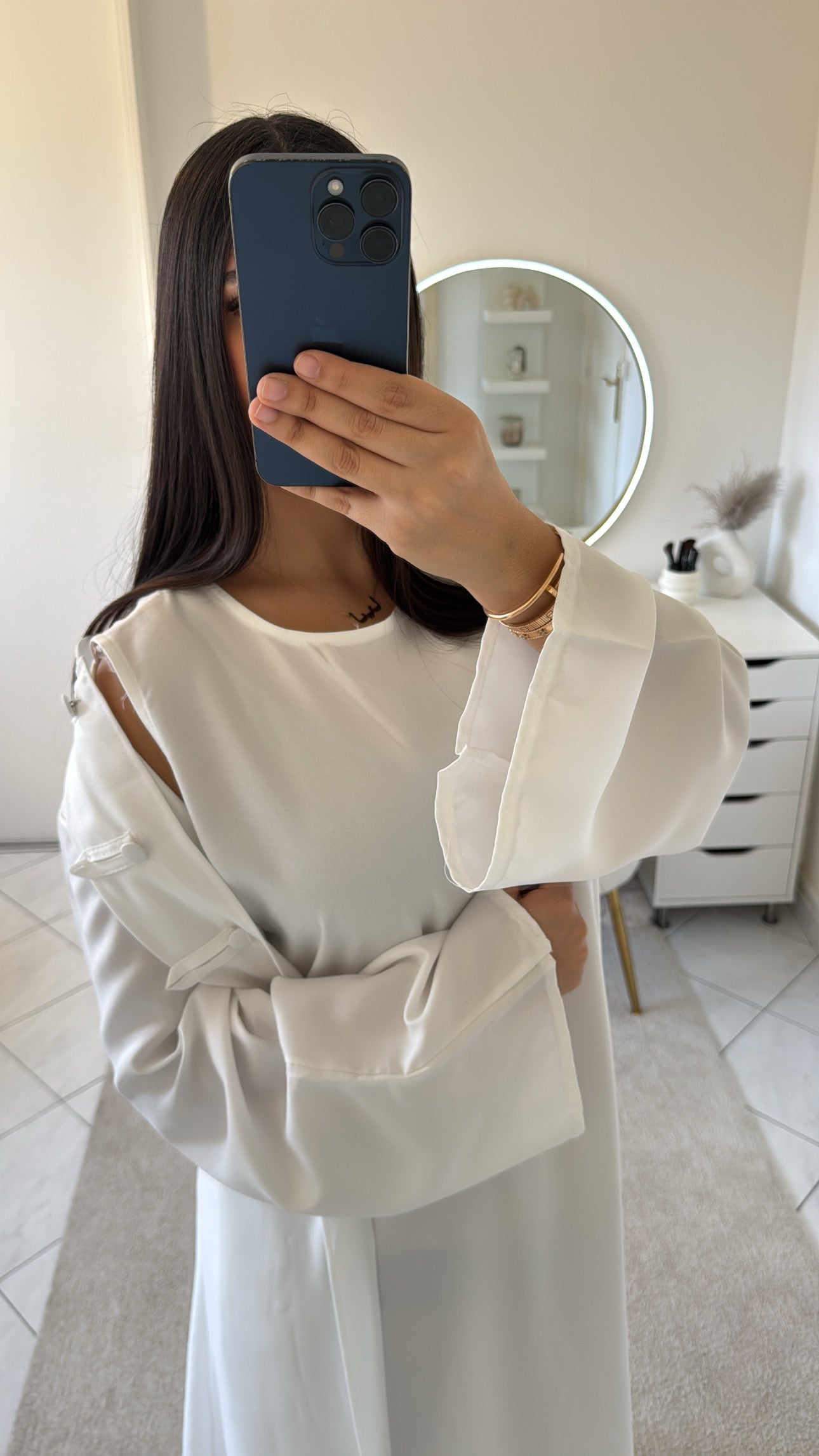 Ensemble robe blanc 2pièces