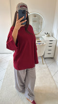 T-shirt bordeaux