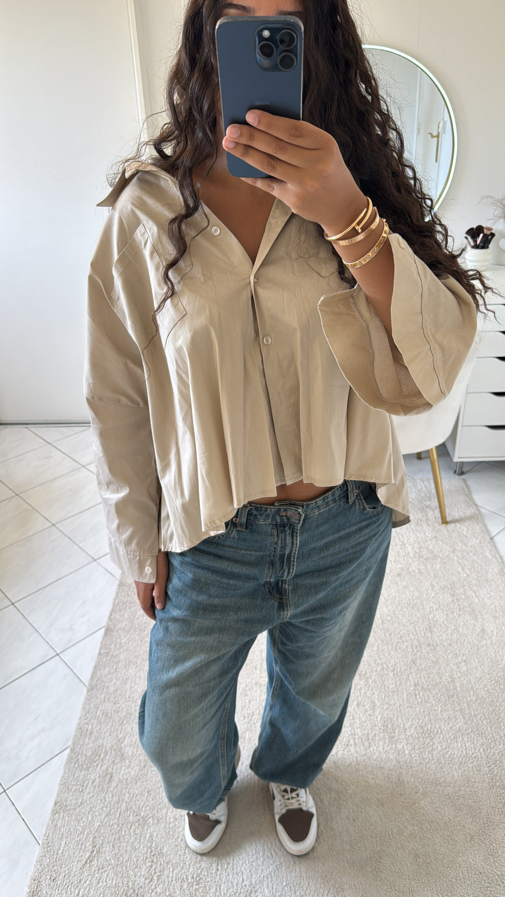 Chemise beige
