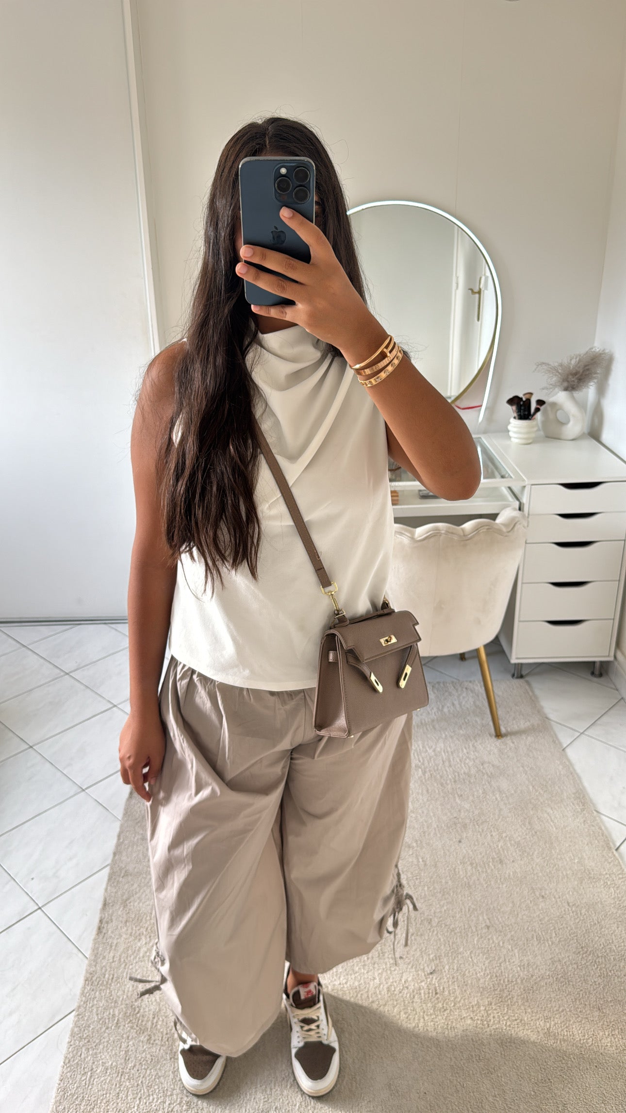 Pantacourt taupe