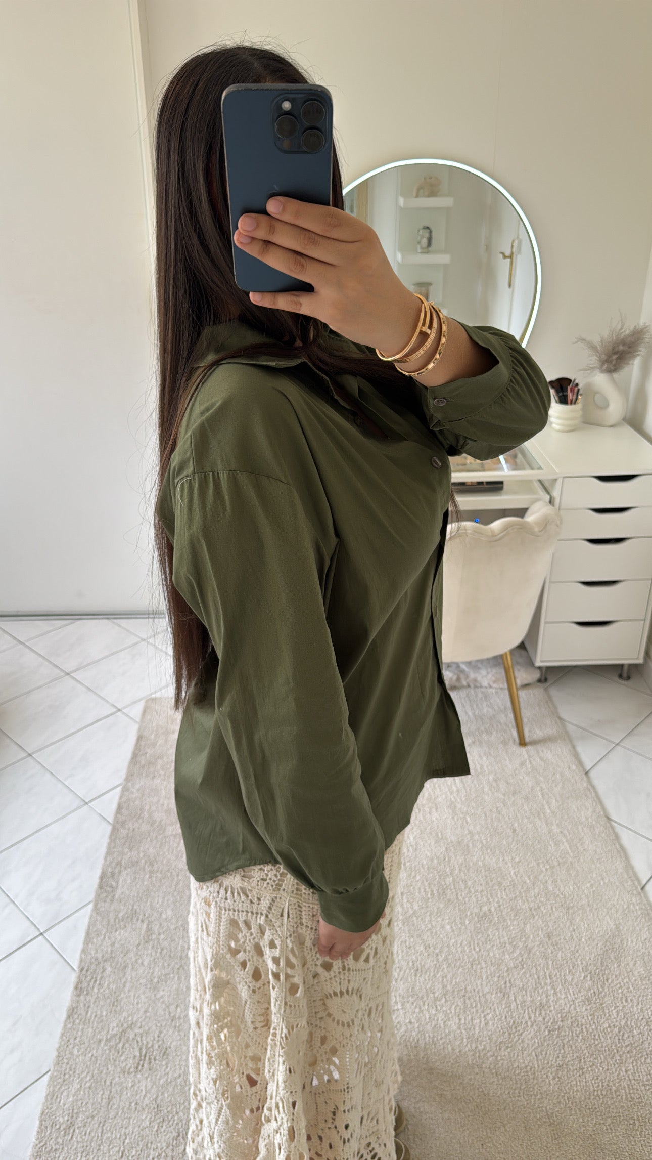 Chemise kaki