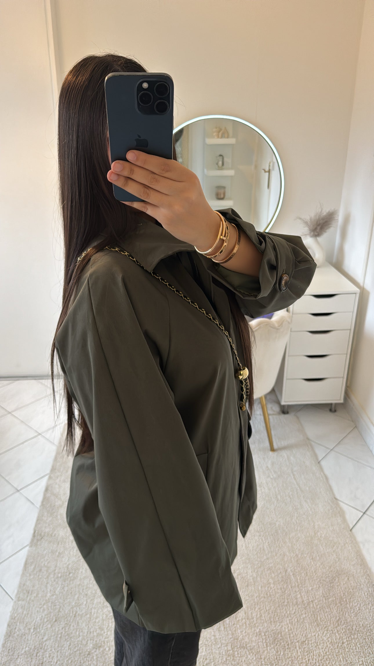 Trench kaki