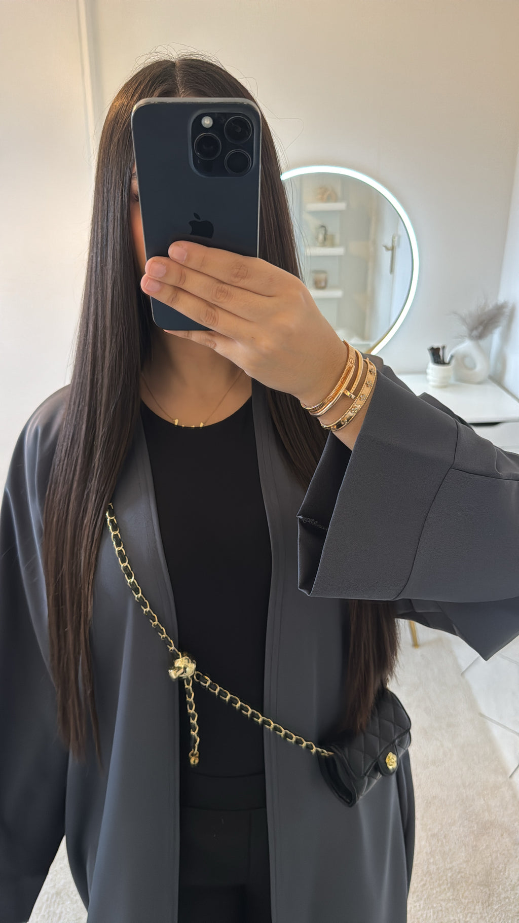 Kimono gris foncé