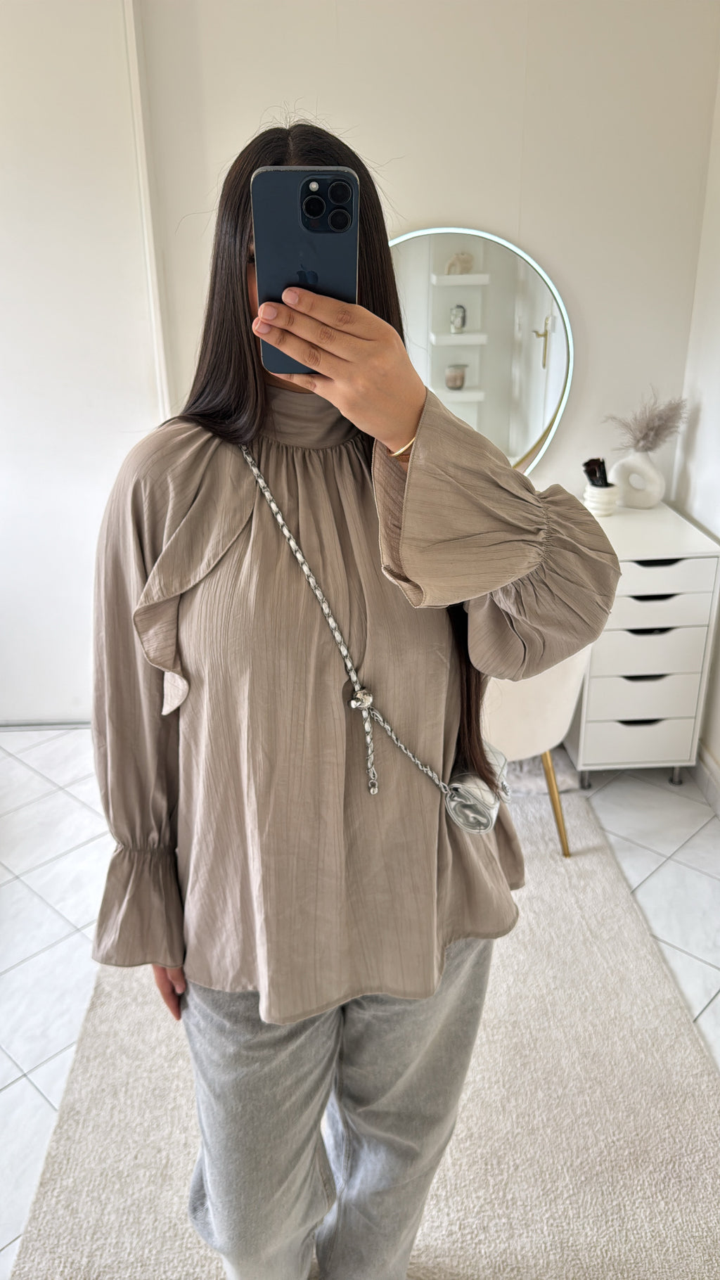 Haut fluide taupe