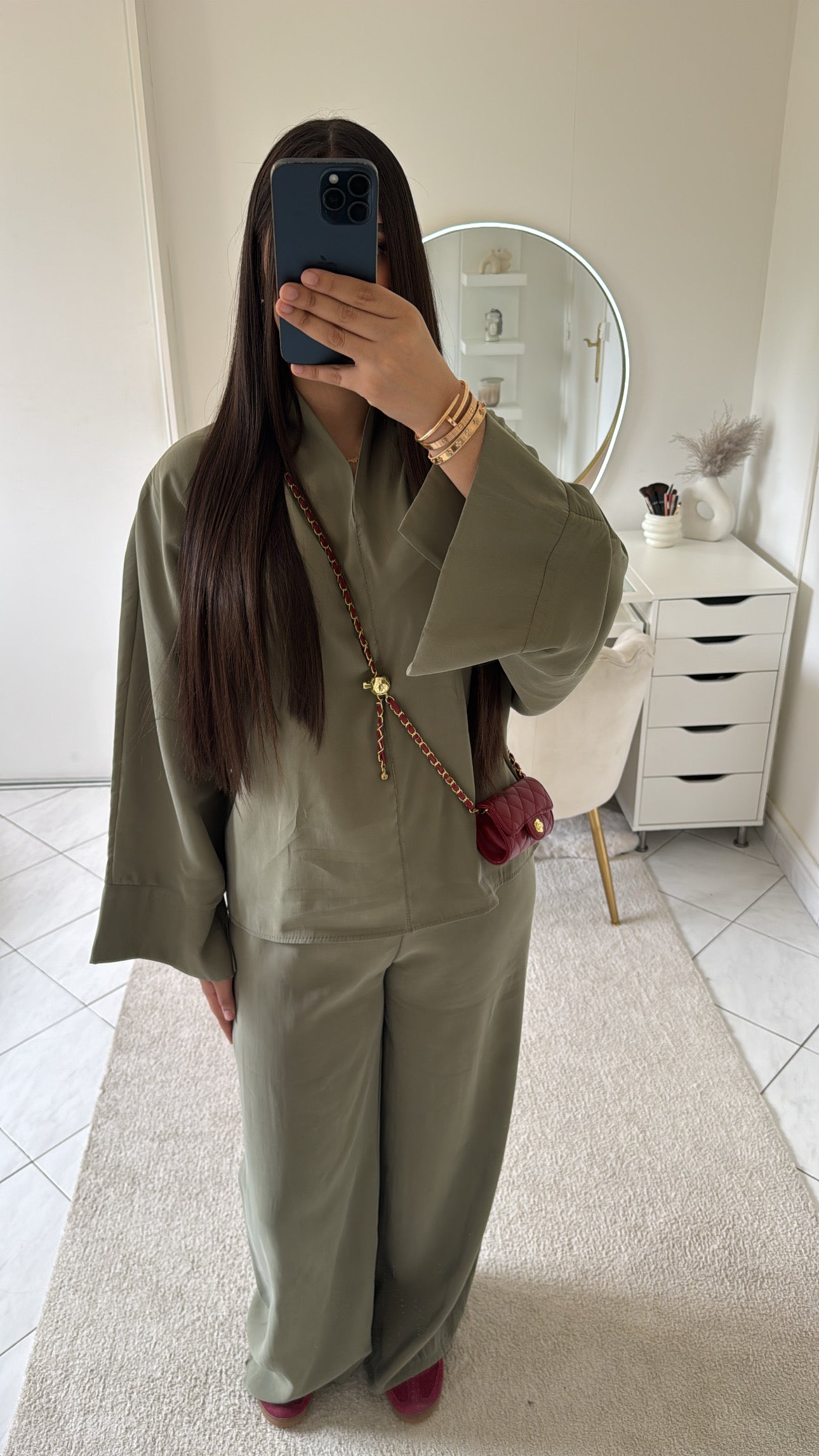 Ensemble vert kaki