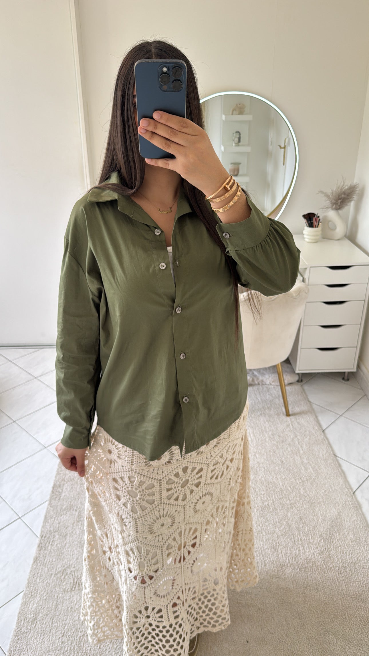 Chemise kaki