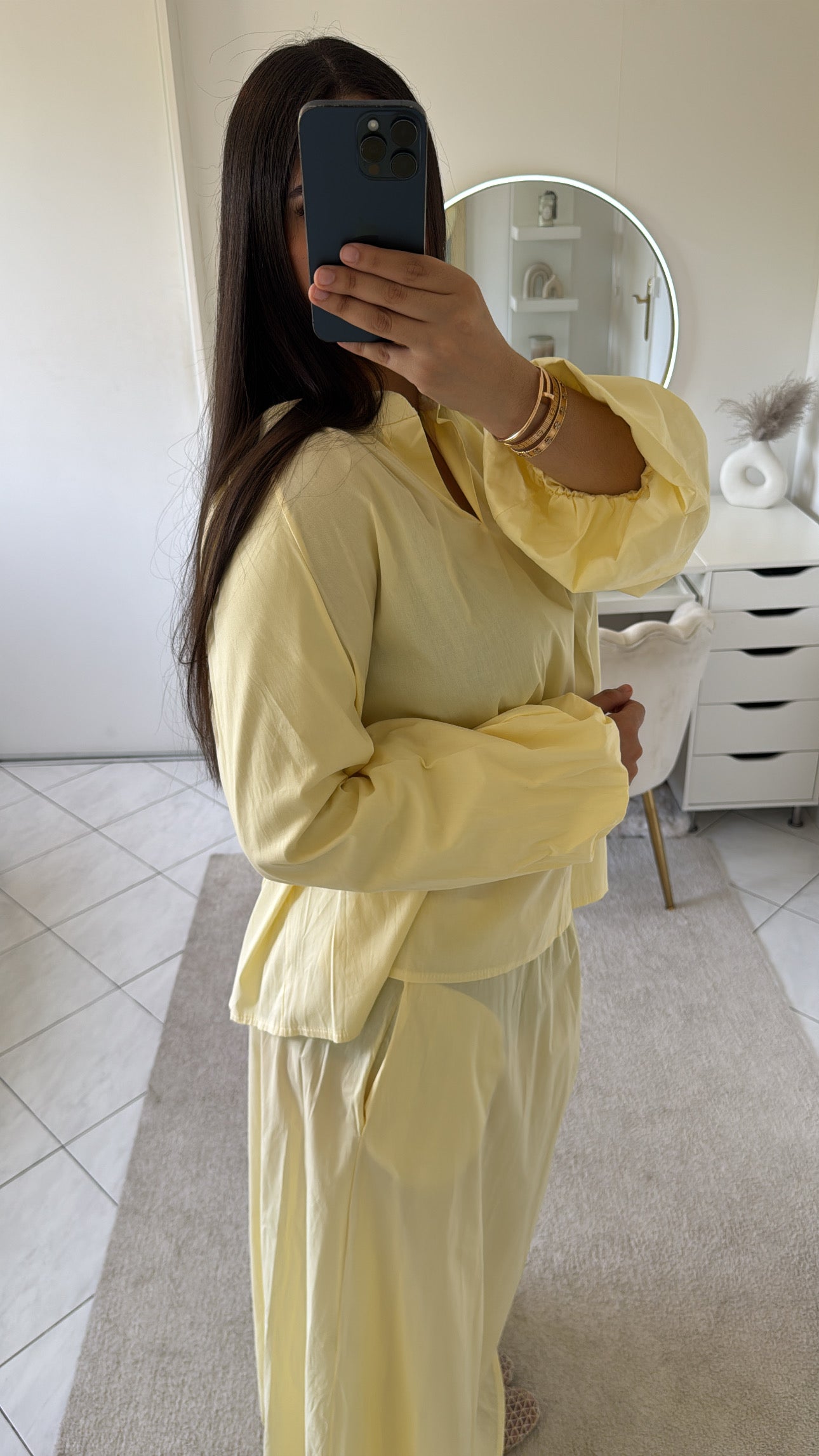 Ensemble jupe jaune