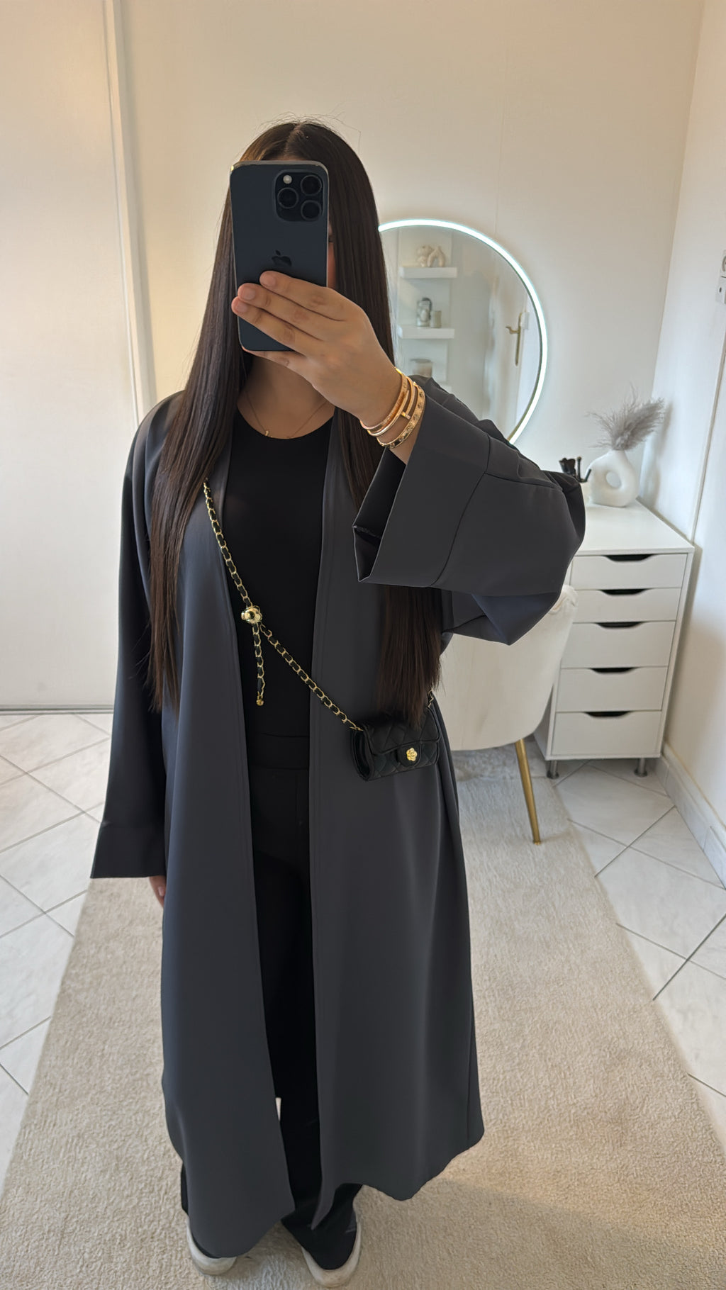 Kimono gris foncé