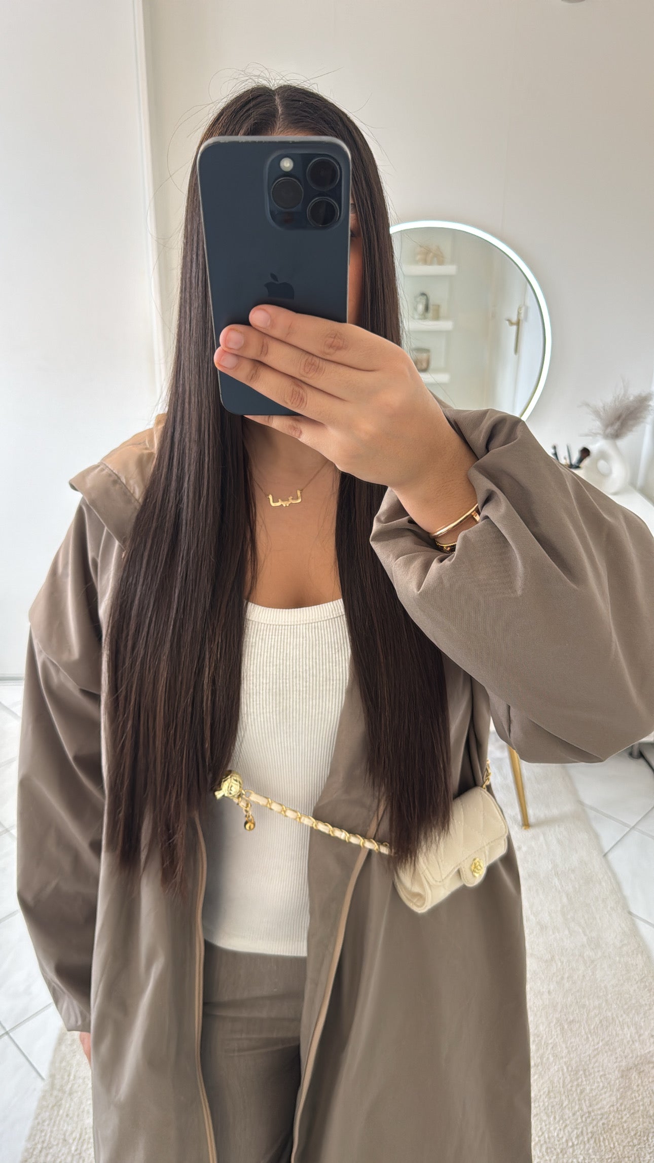 Doudoune taupe