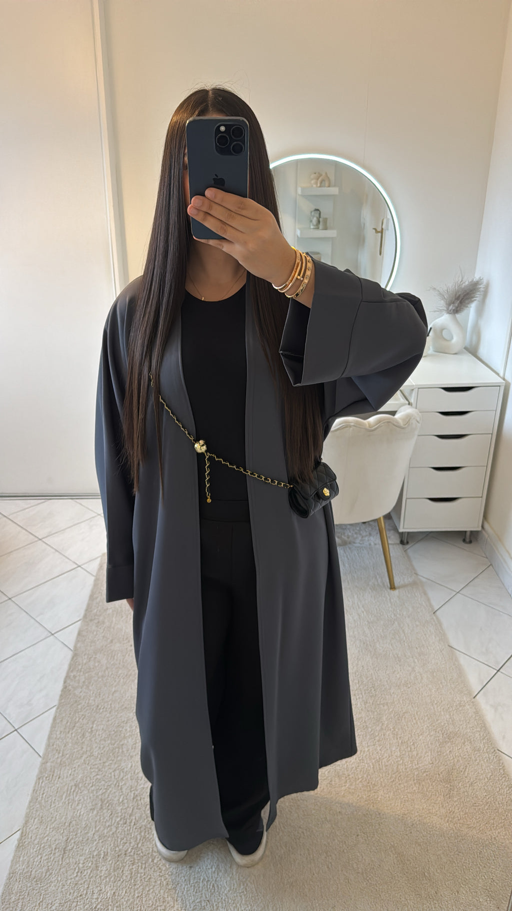 Kimono gris foncé