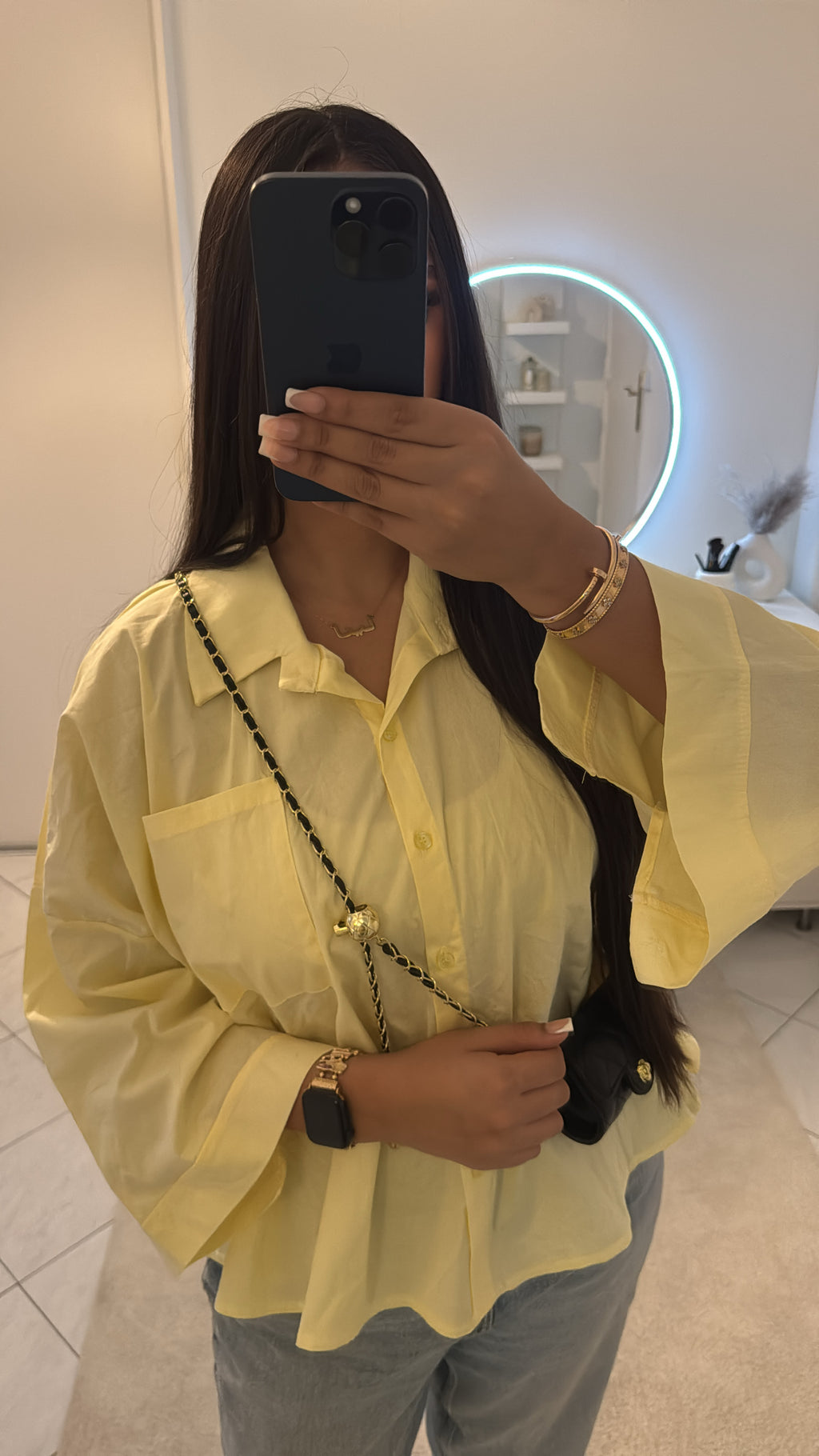 Chemise jaune