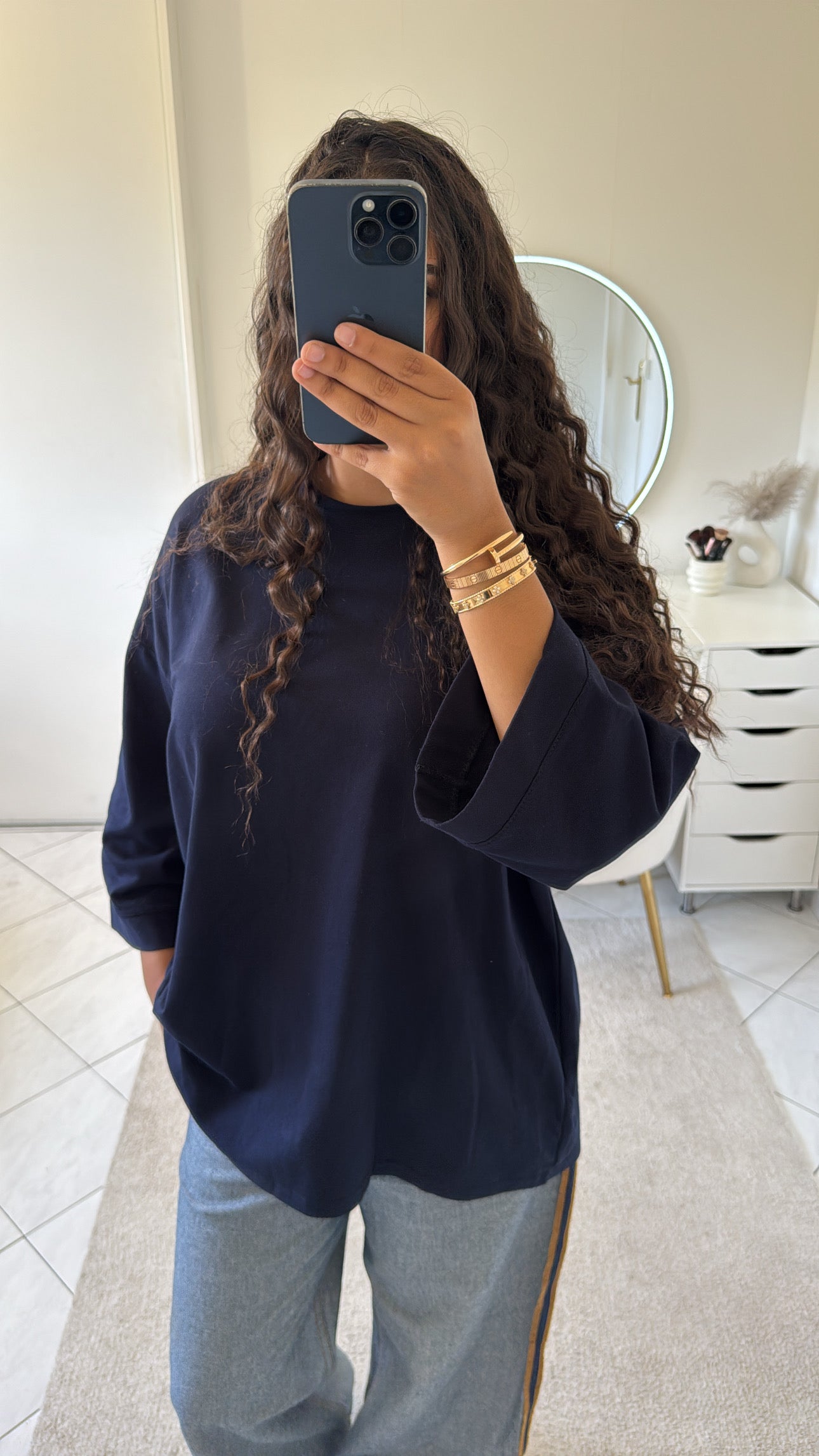 T-shirt bleu marine