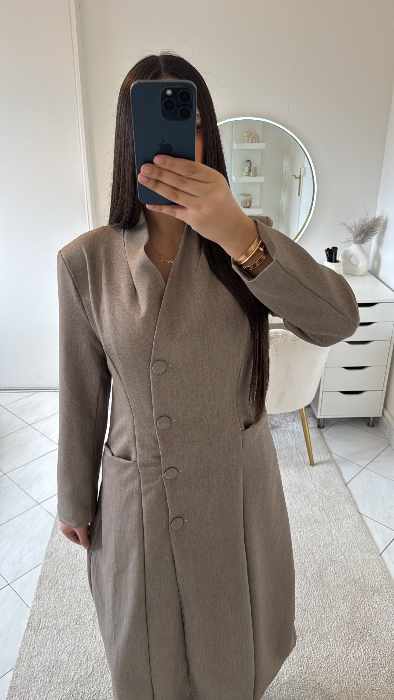 Blazer long taupe