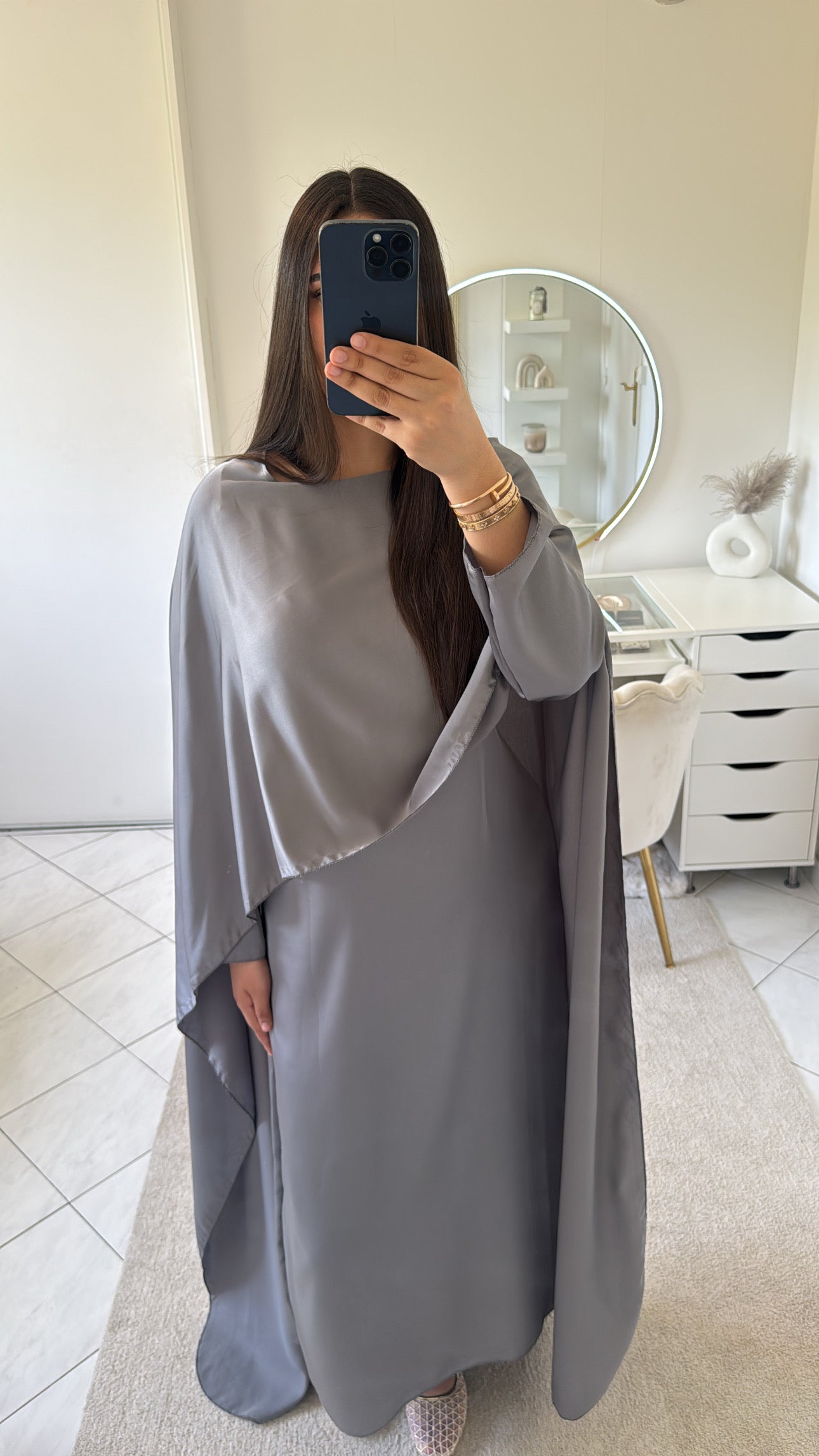 Robe fluide gris