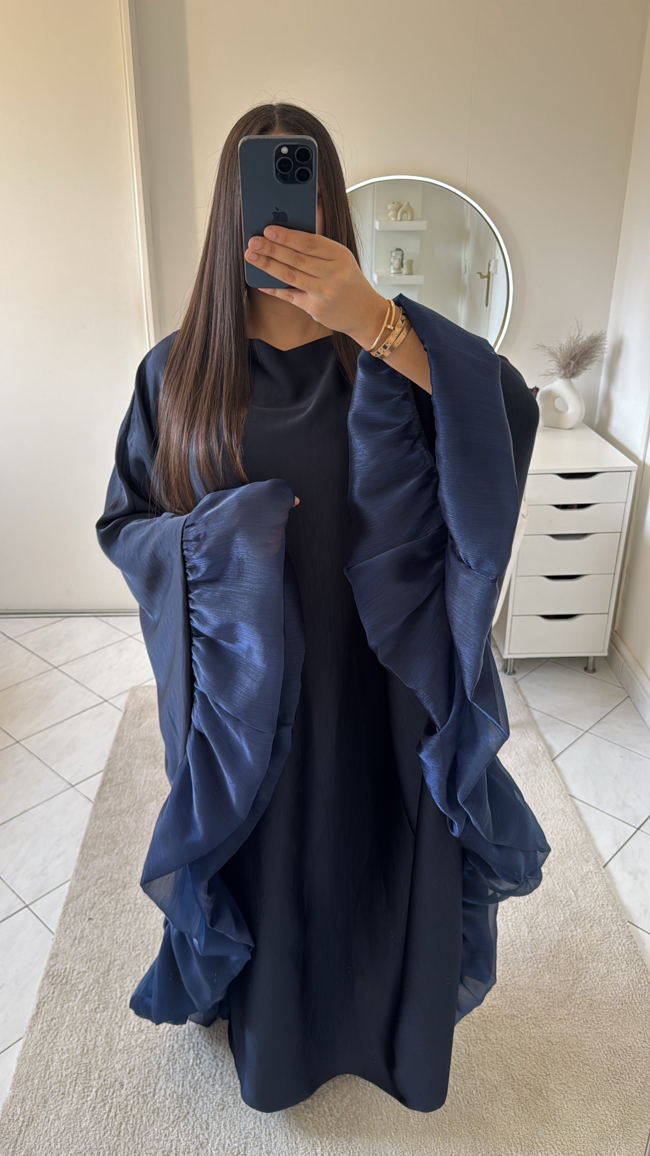 Robe yasmine bleu marine