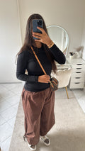 Pantacourt marron