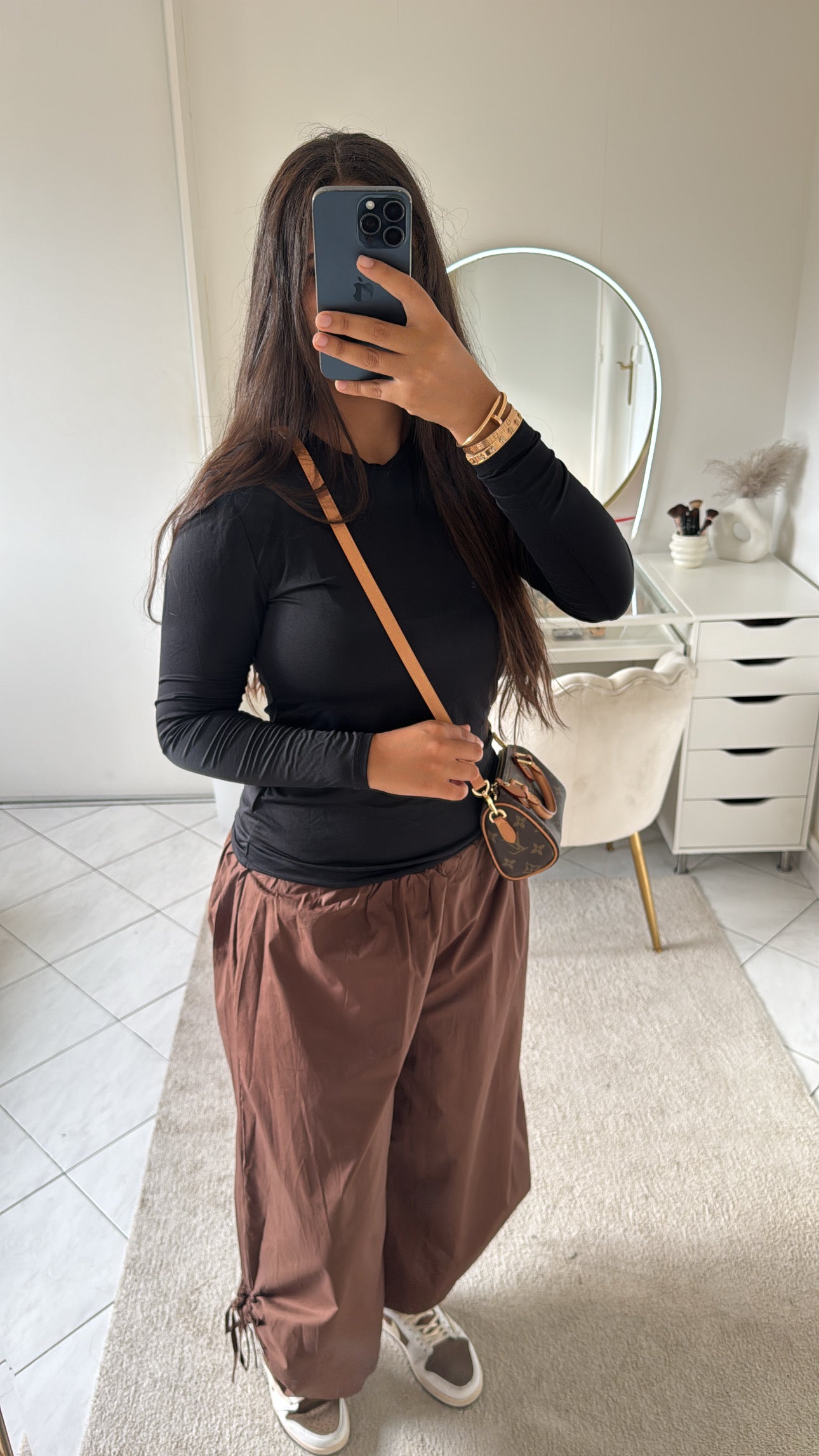 Pantacourt marron