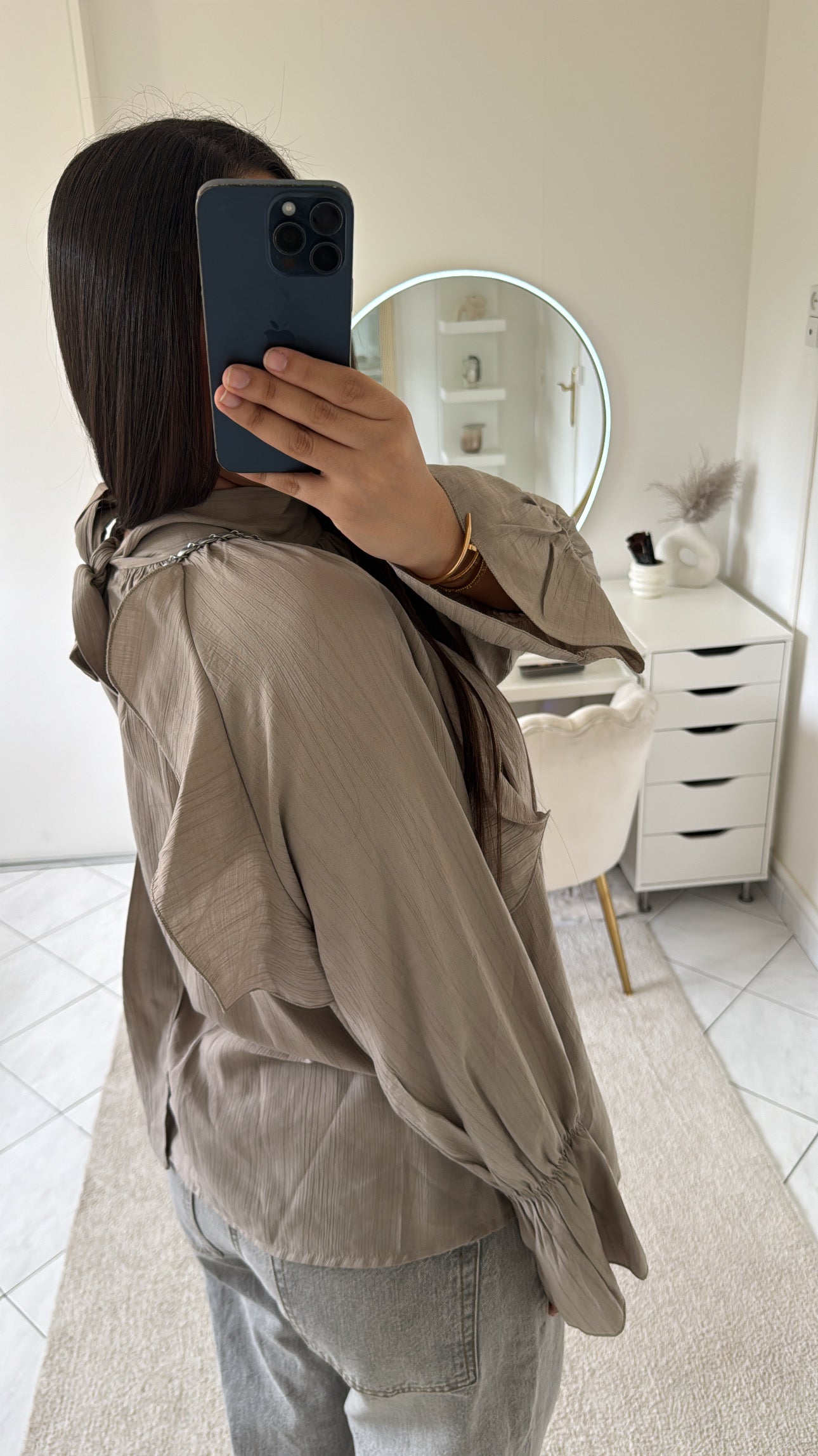 Haut fluide taupe