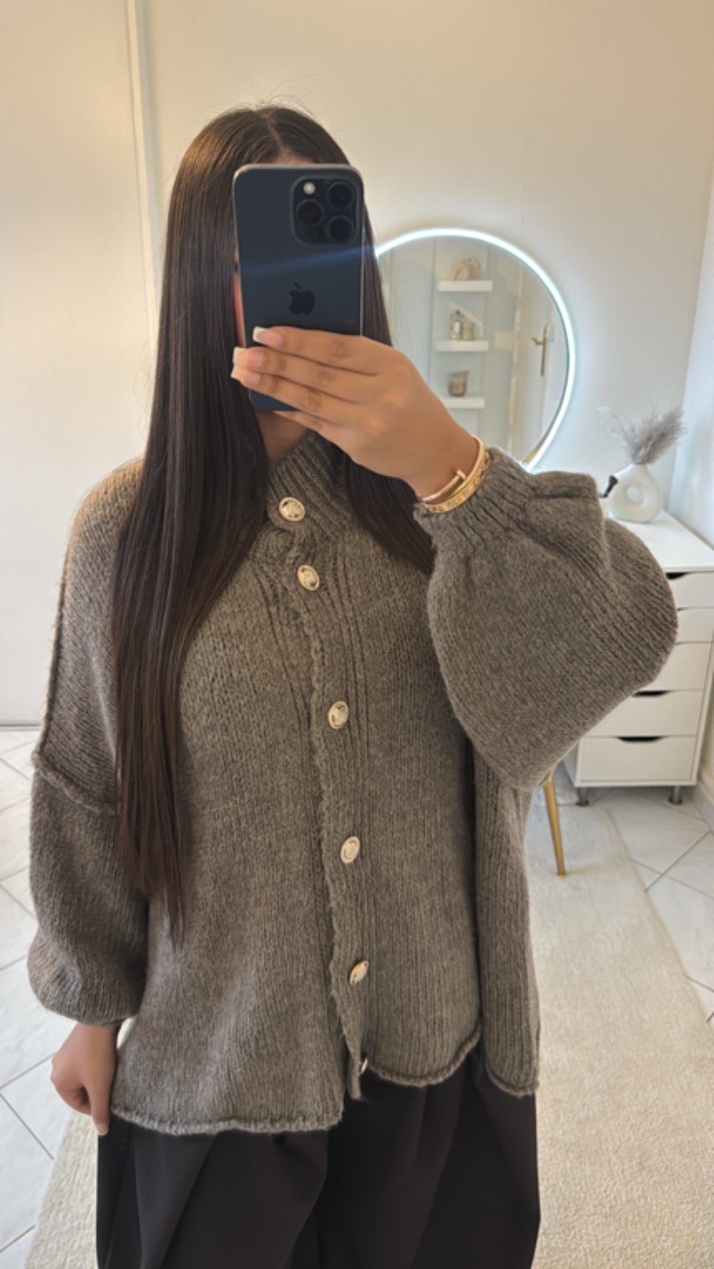 Pull taupe