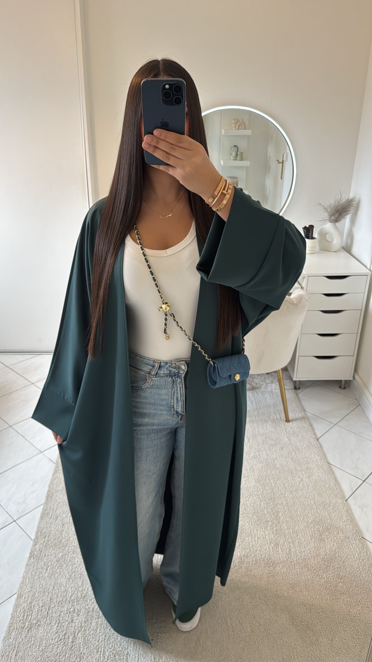 Kimono vert foncé