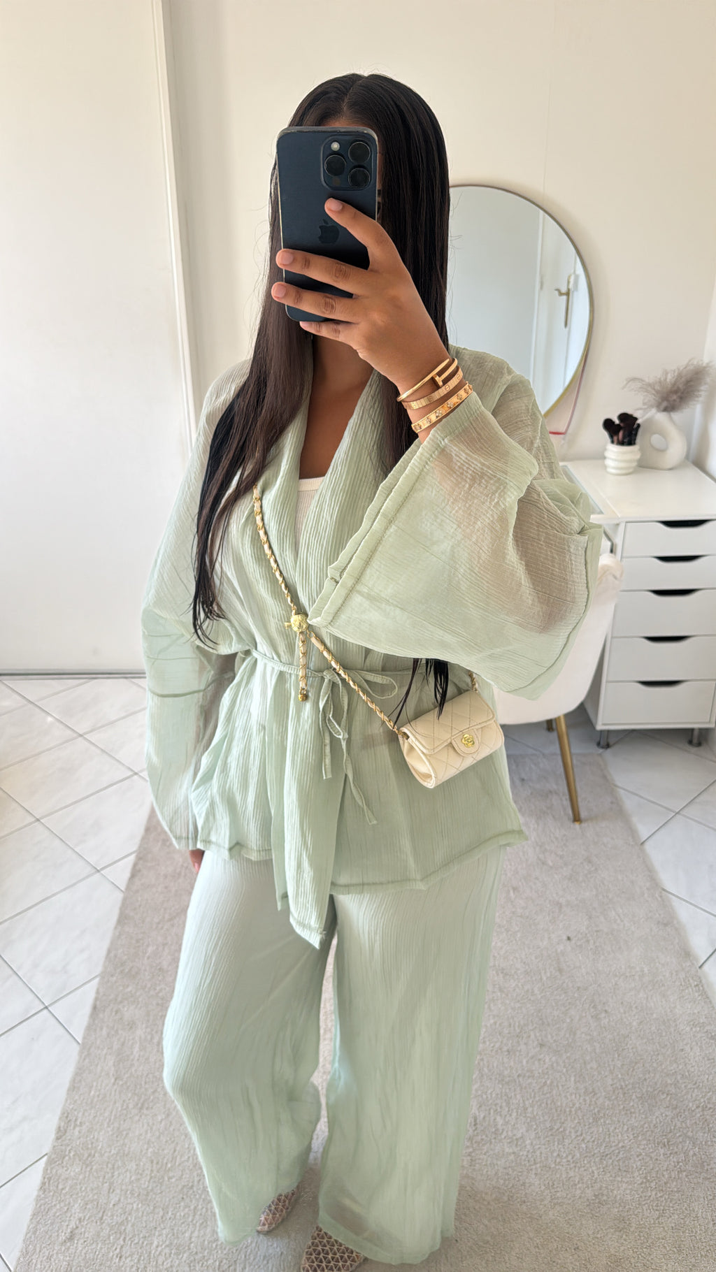 Ensemble pantalon et veste tiffany
