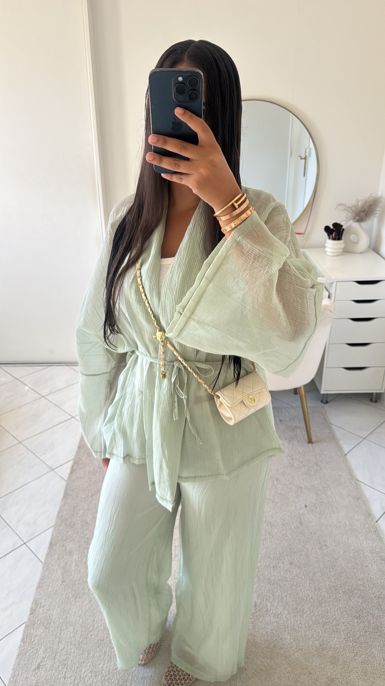 Ensemble pantalon et veste tiffany