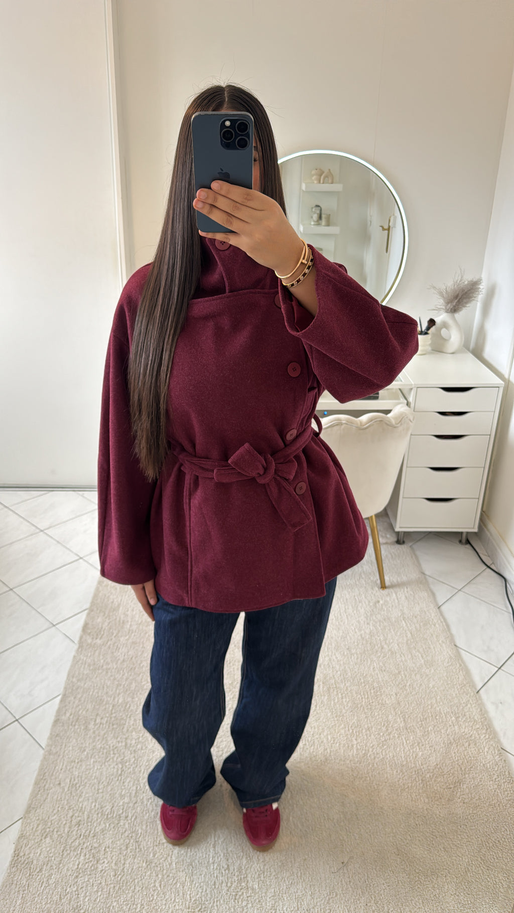 Veste zarah bordeaux
