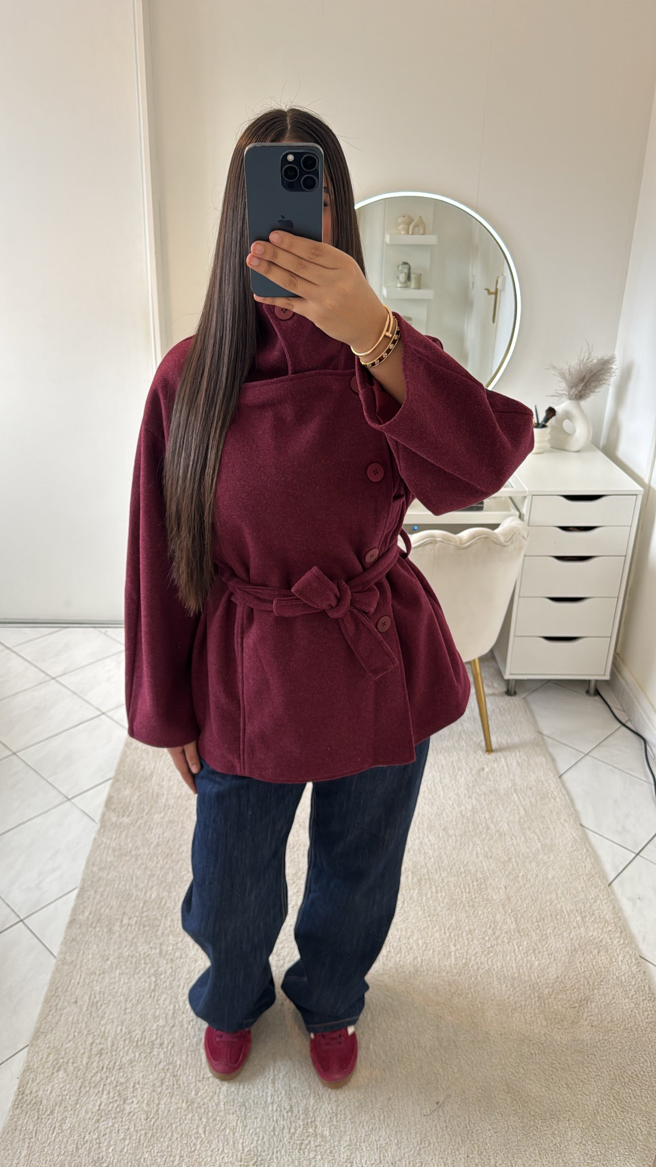 Veste zarah bordeaux
