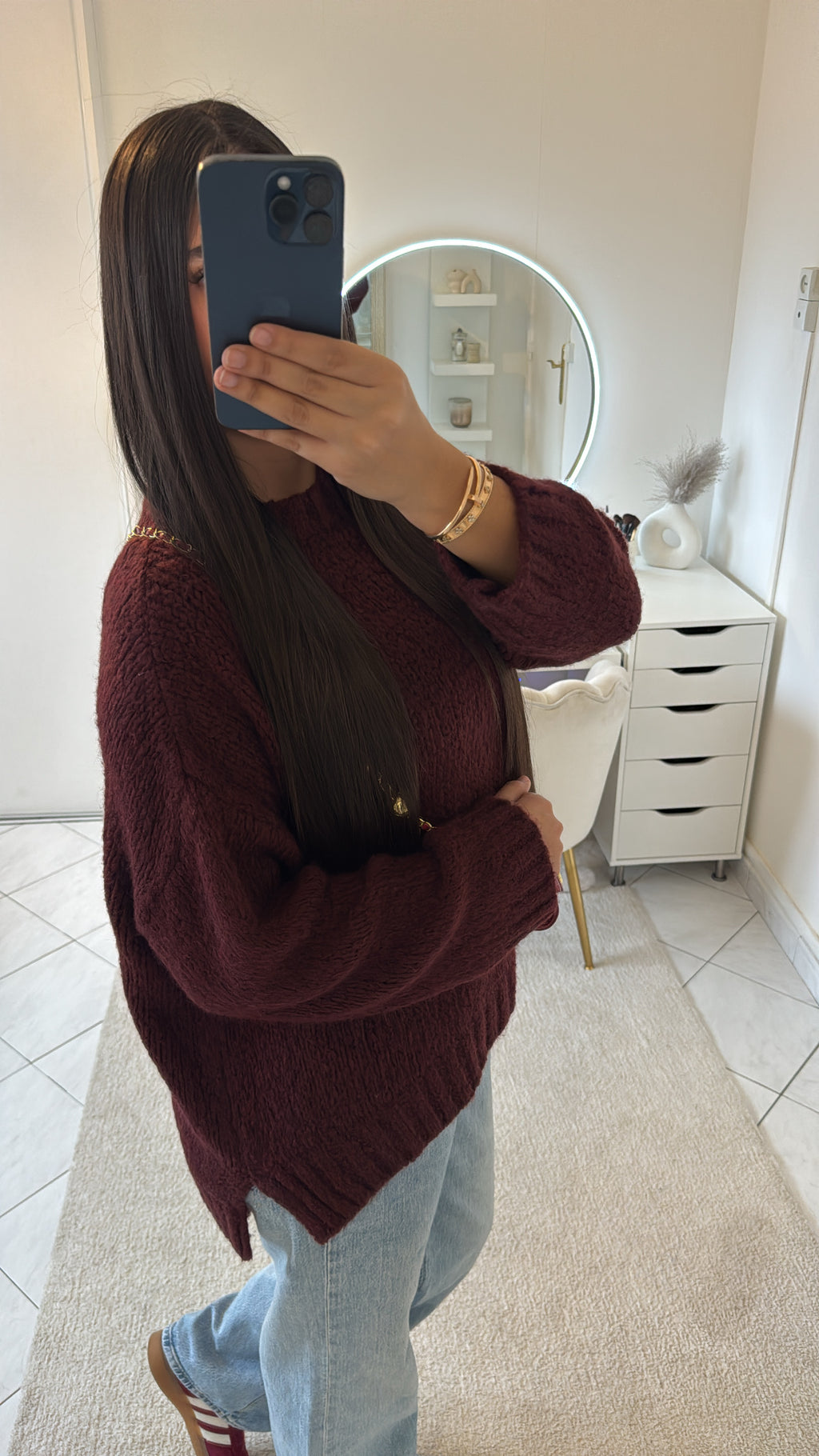 Pull bordeaux