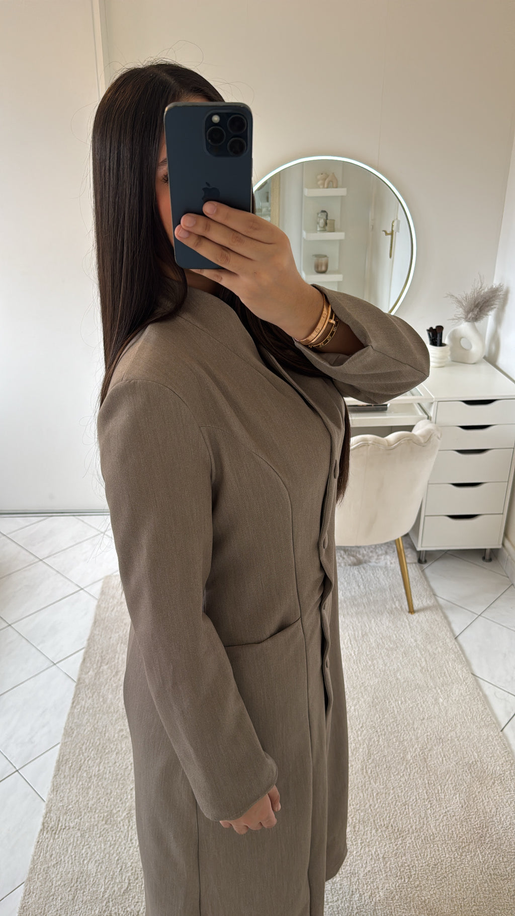 Blazer long taupe