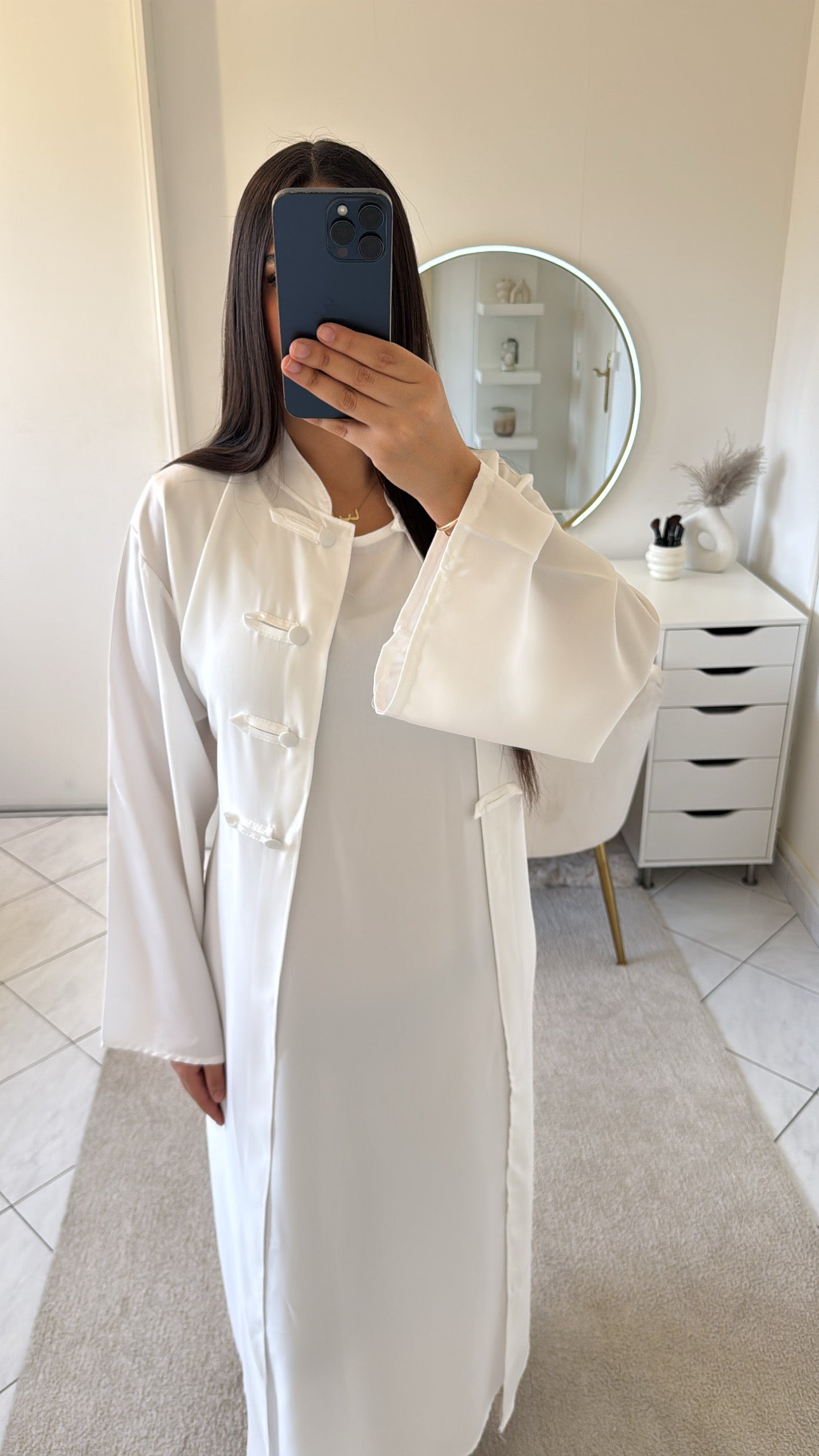 Ensemble robe blanc 2pièces