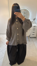Pull taupe
