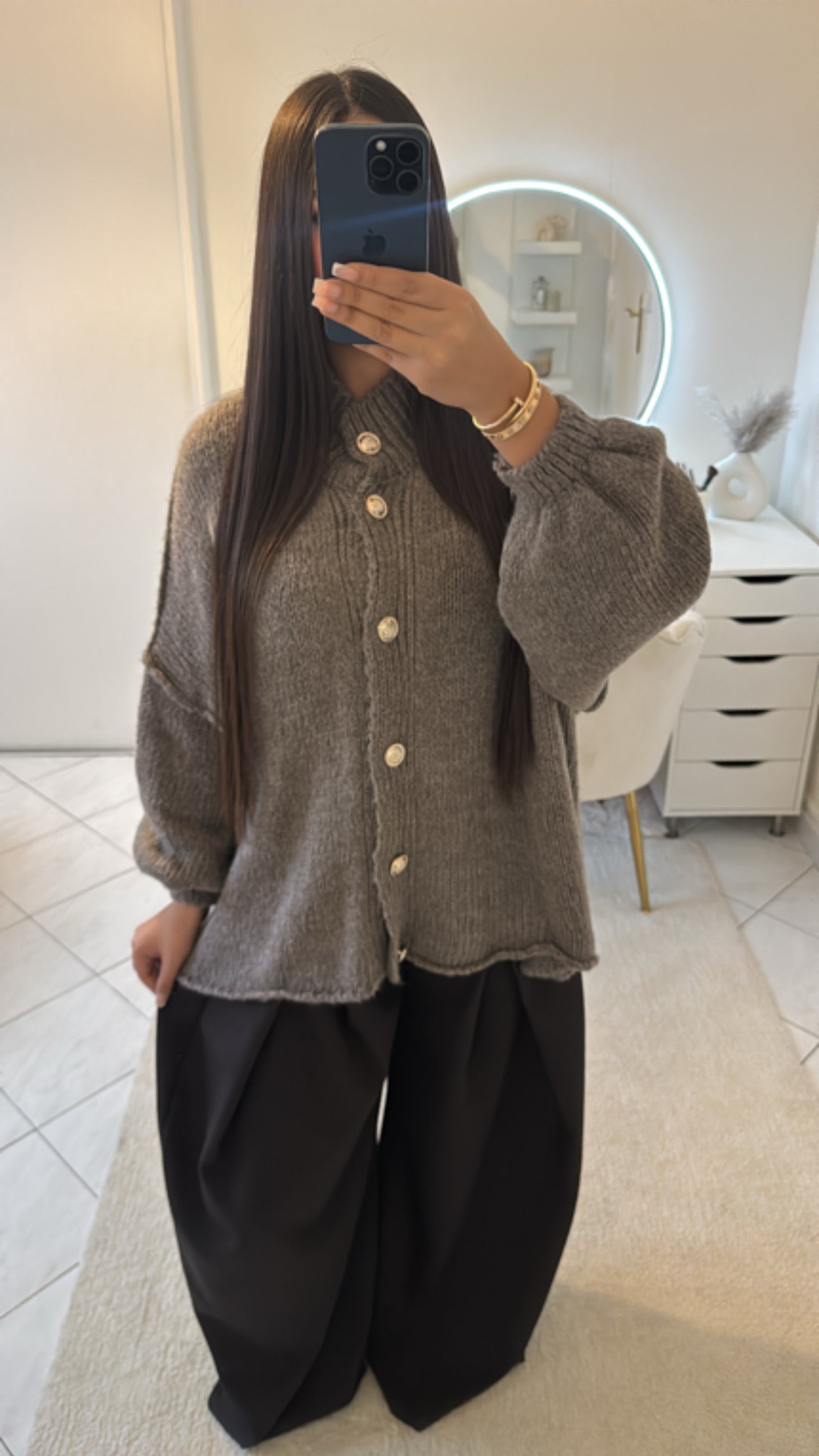 Pull taupe