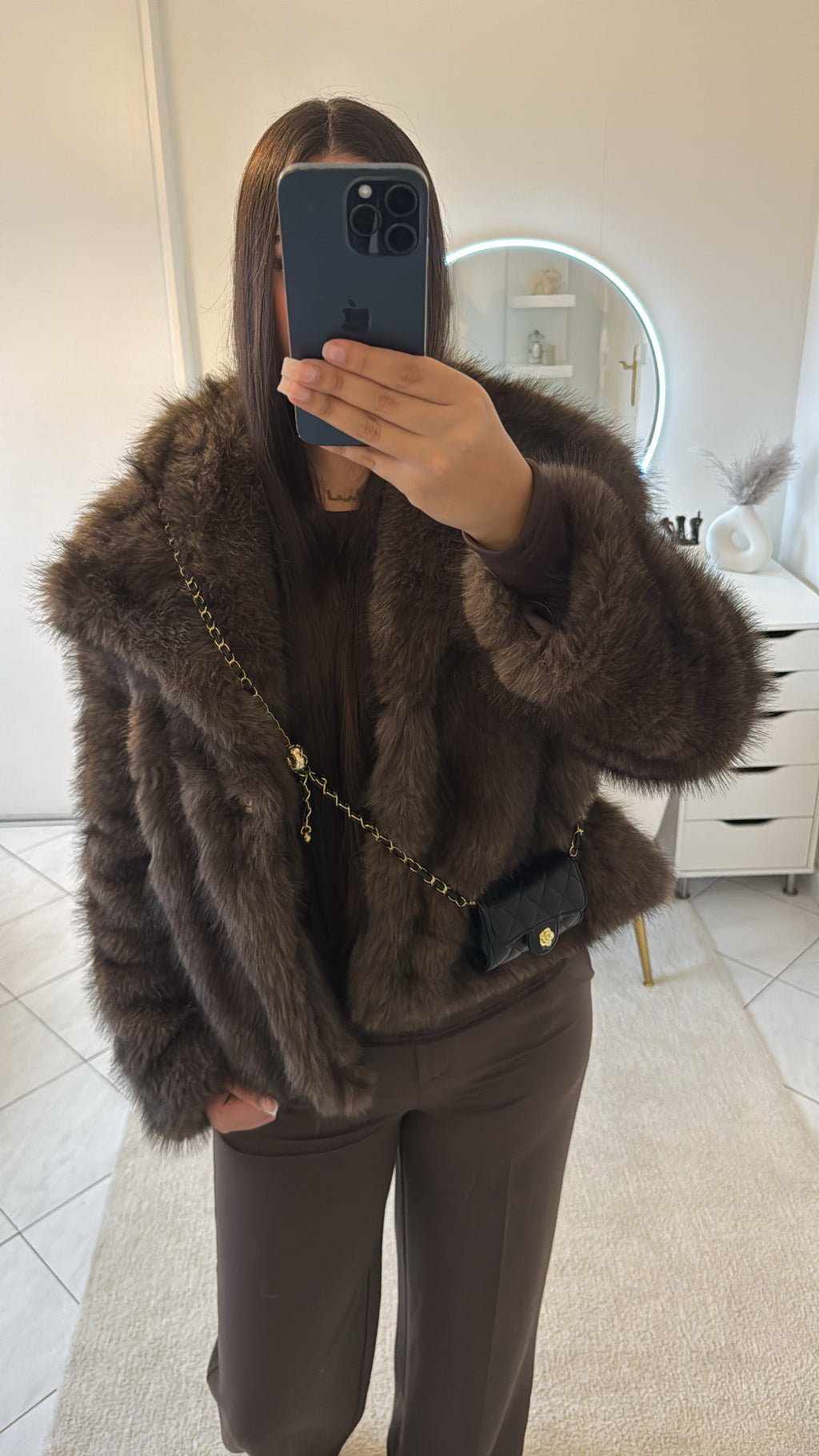 Fourrure taupe