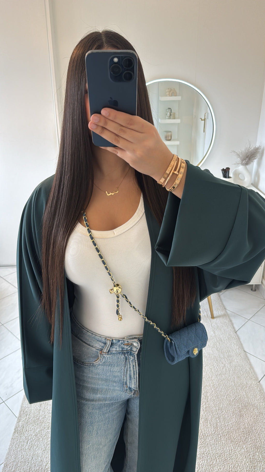 Kimono vert foncé