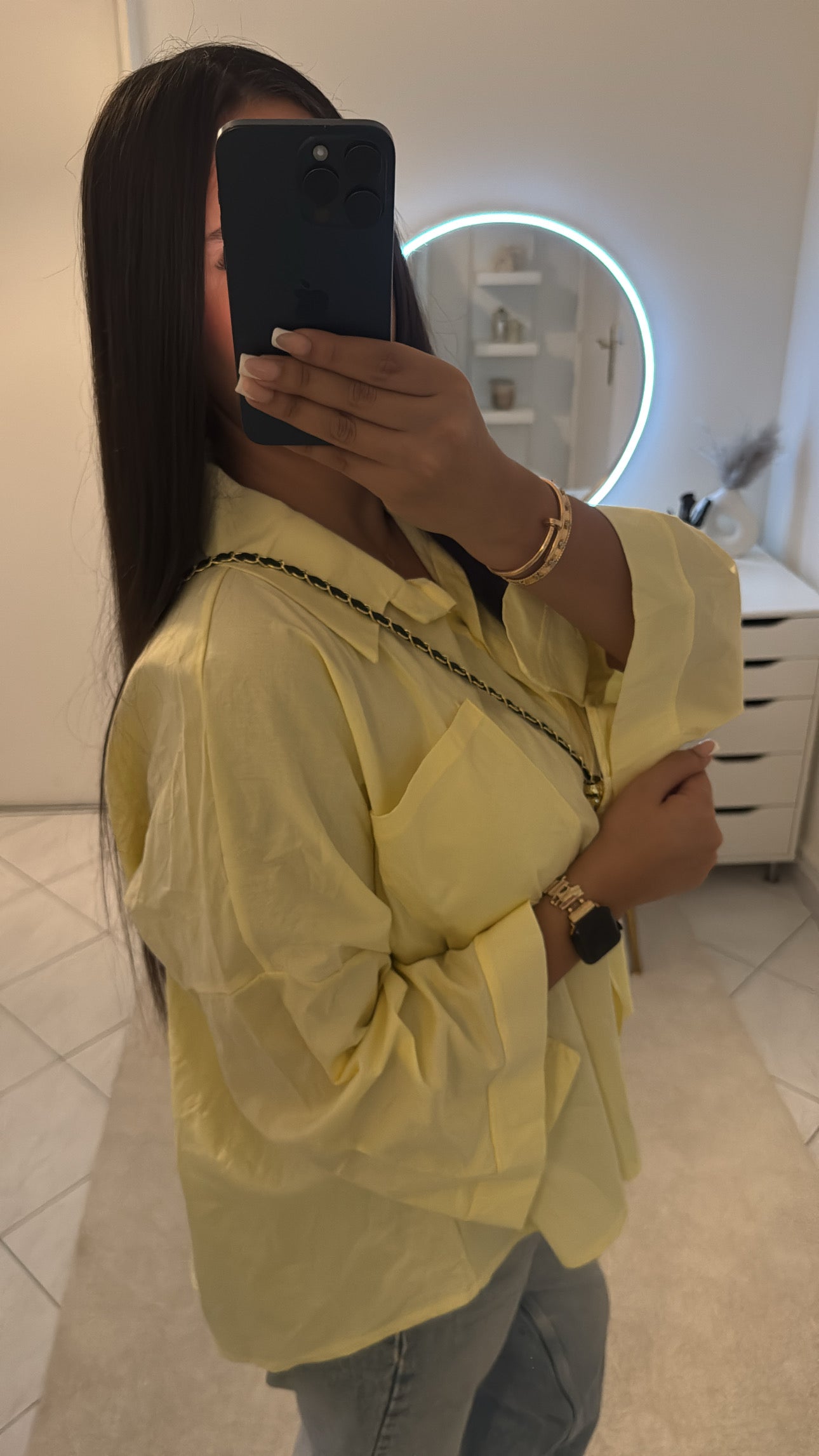 Chemise jaune