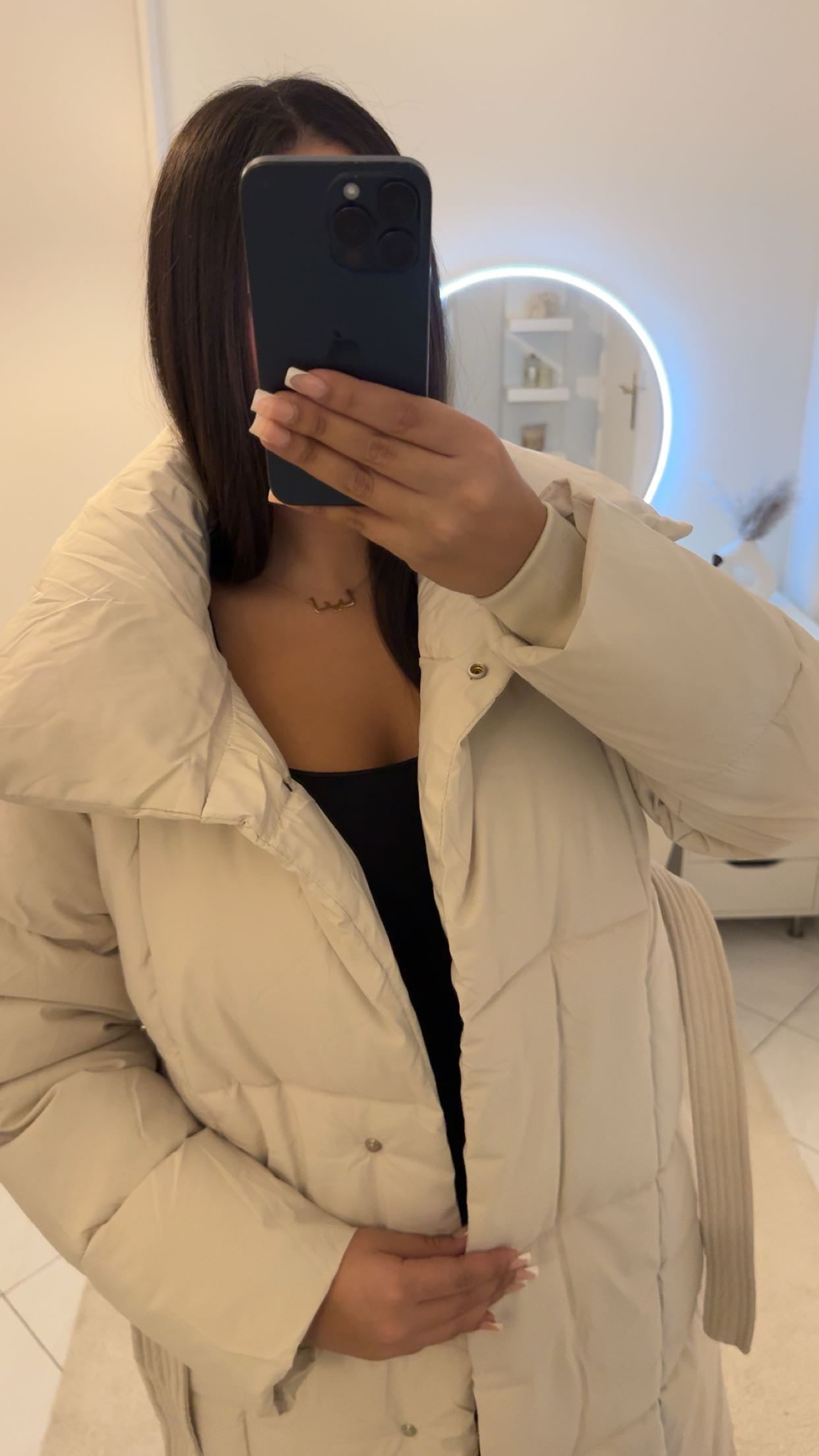 Manteau long beige
