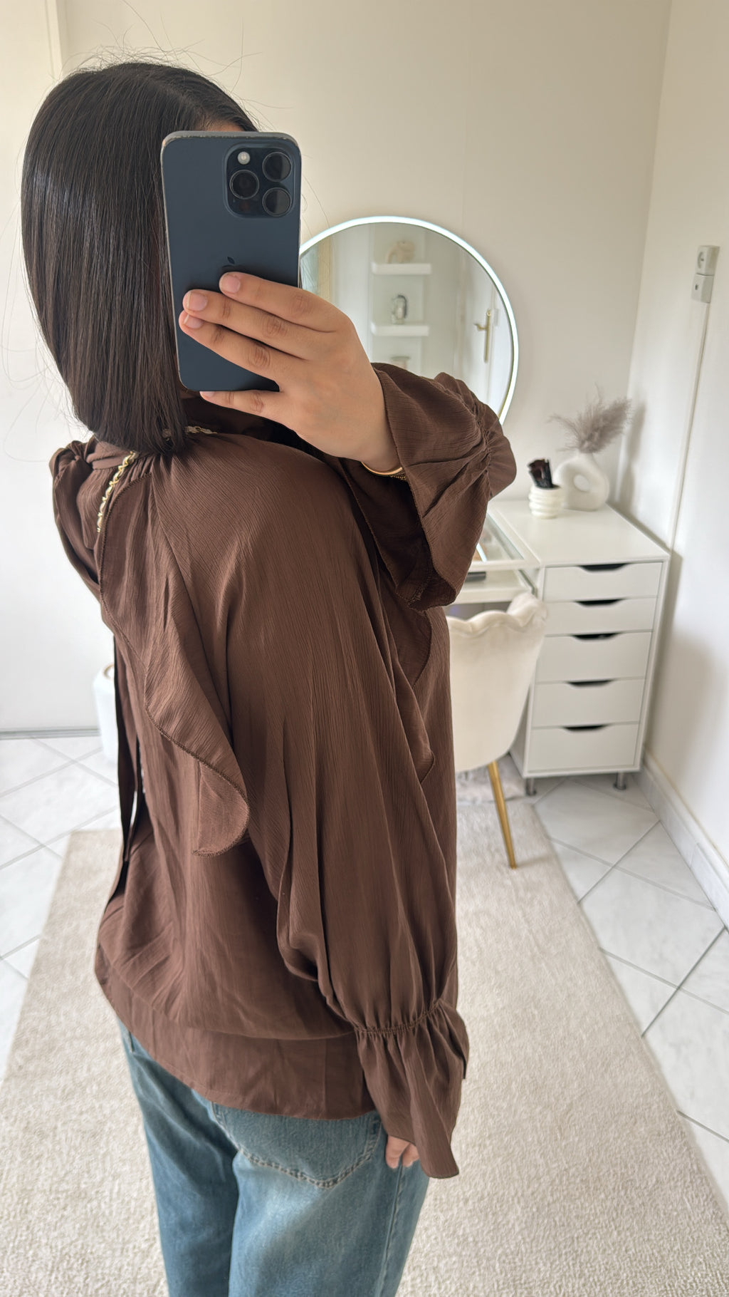 Haut fluide marron