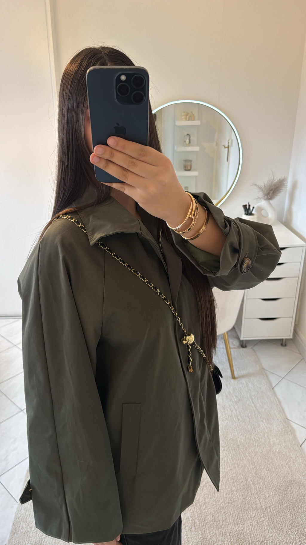 Trench kaki