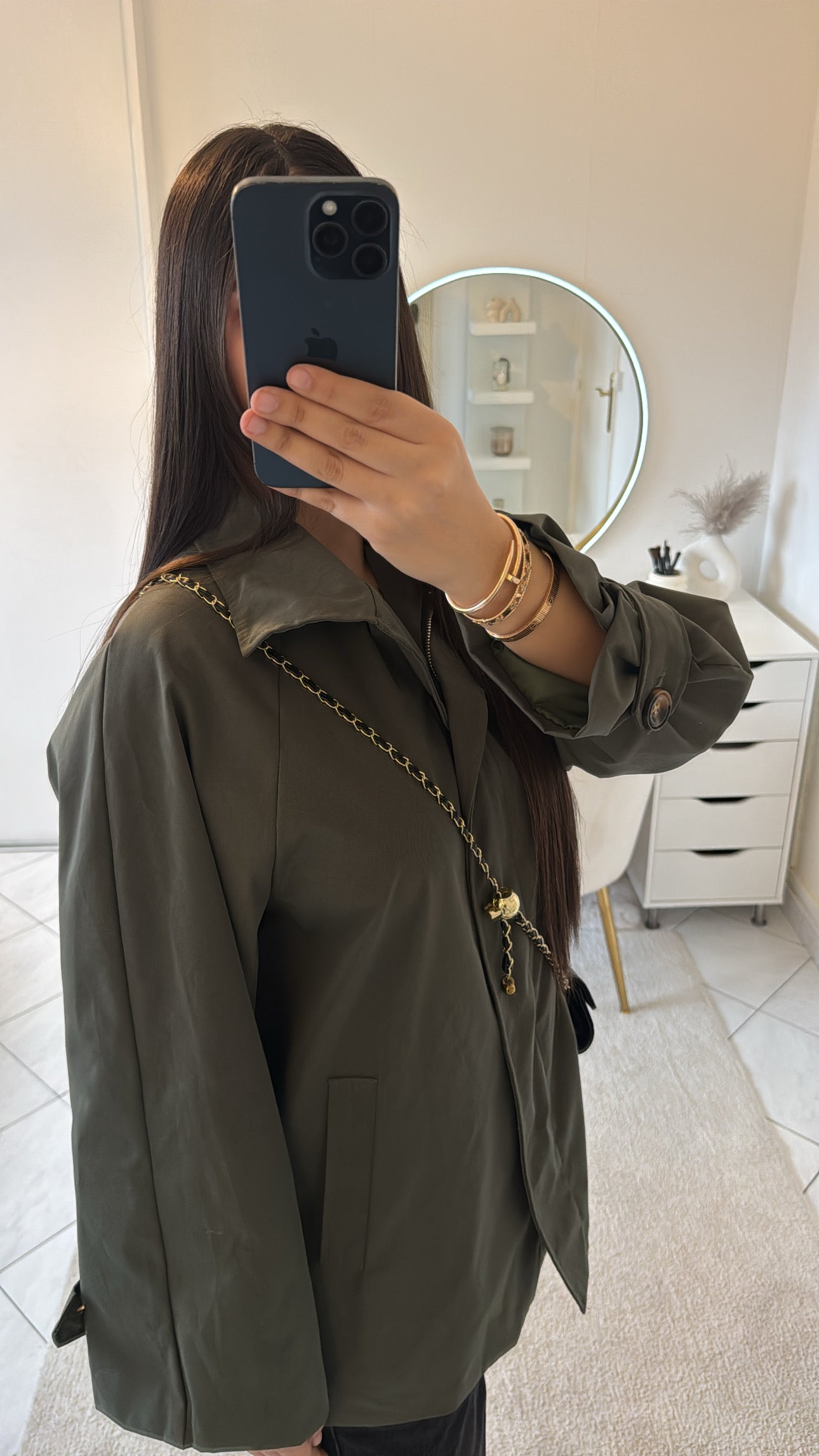 Trench kaki