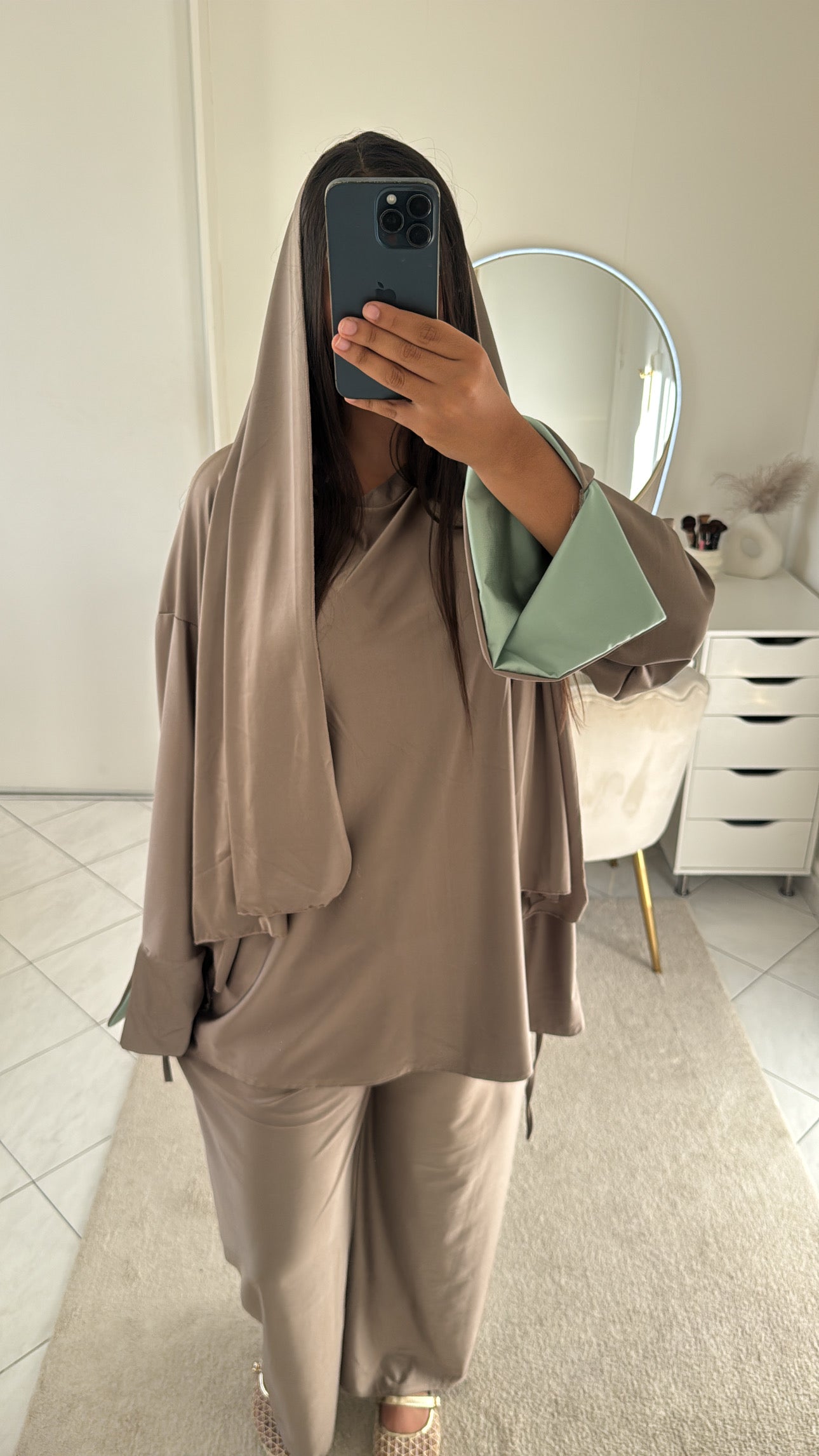 Burkini 3 pièces taupe