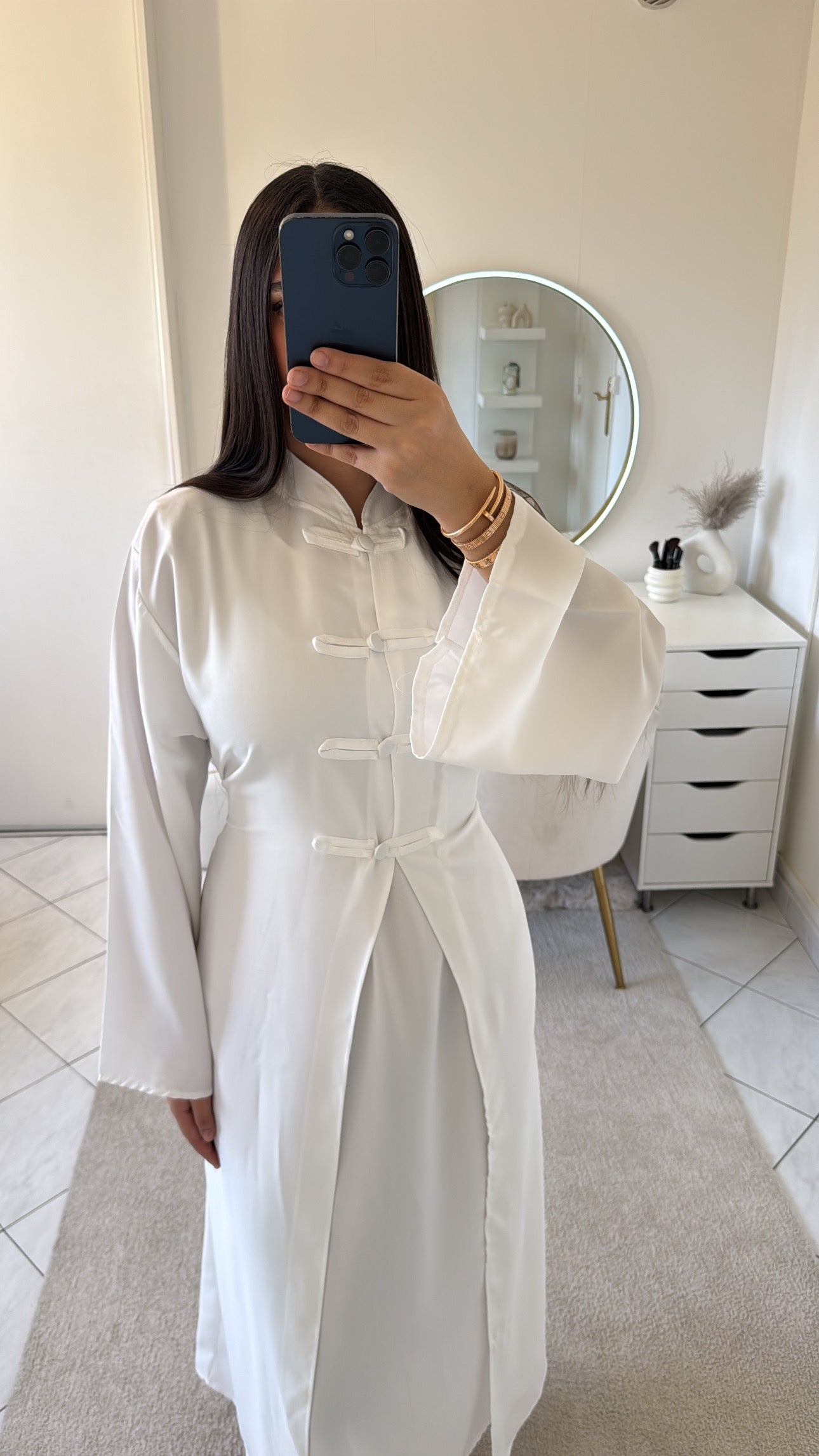 Ensemble robe blanc 2pièces