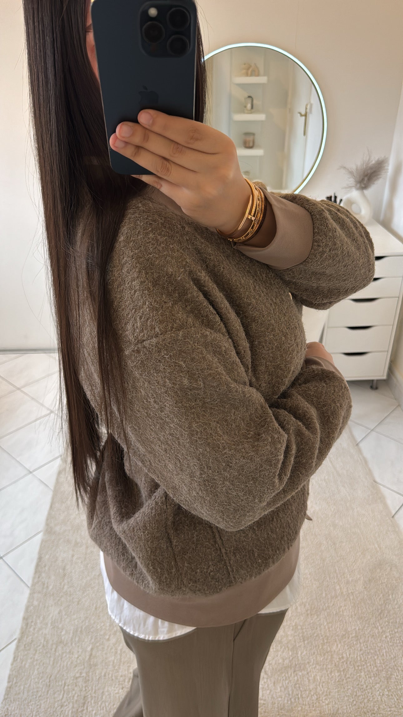 Cardigan taupe